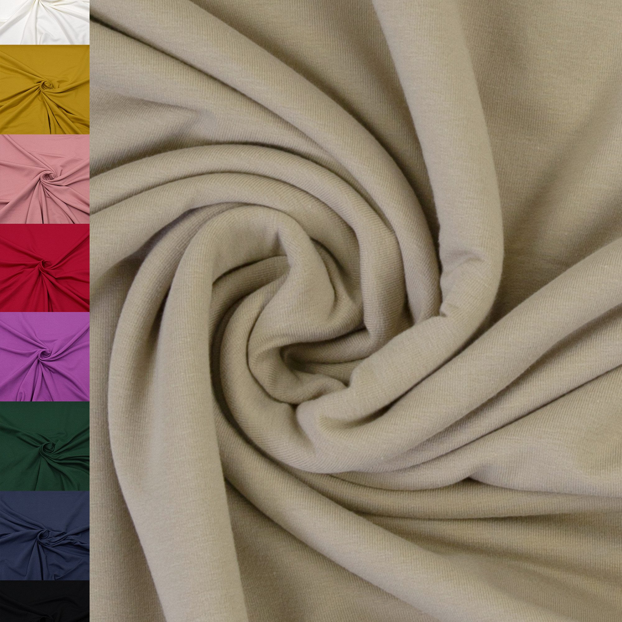 MAGAM-Stoffe Stoff "Finn", Jersey uni einfarbig ÖKO-TEX Meterware 50cm