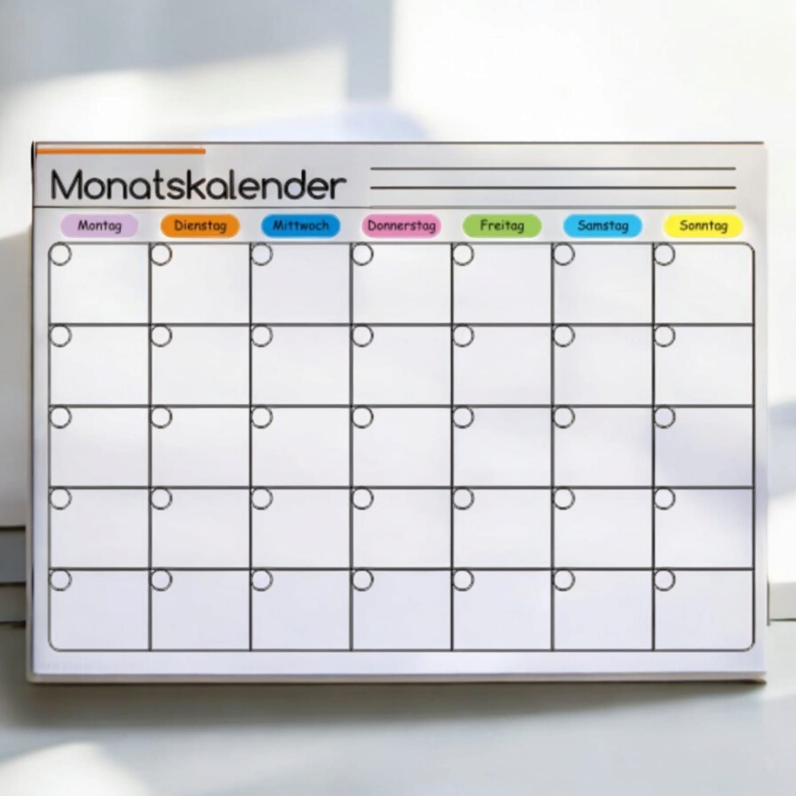 S-HubOla/SHubOla Monatskalender Magnetischer Monatsplaner, Wochenplaner- Whiteboard DIN A3, S-Hubola, magnetisch, für Kühschrank