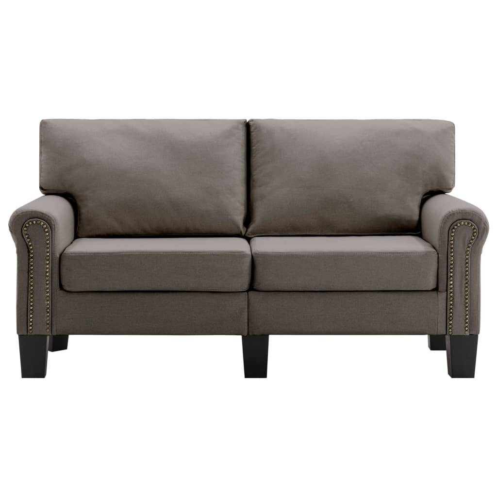 Stoff Taupe Couch Sofa 2-Sitzer-Sofa vidaXL