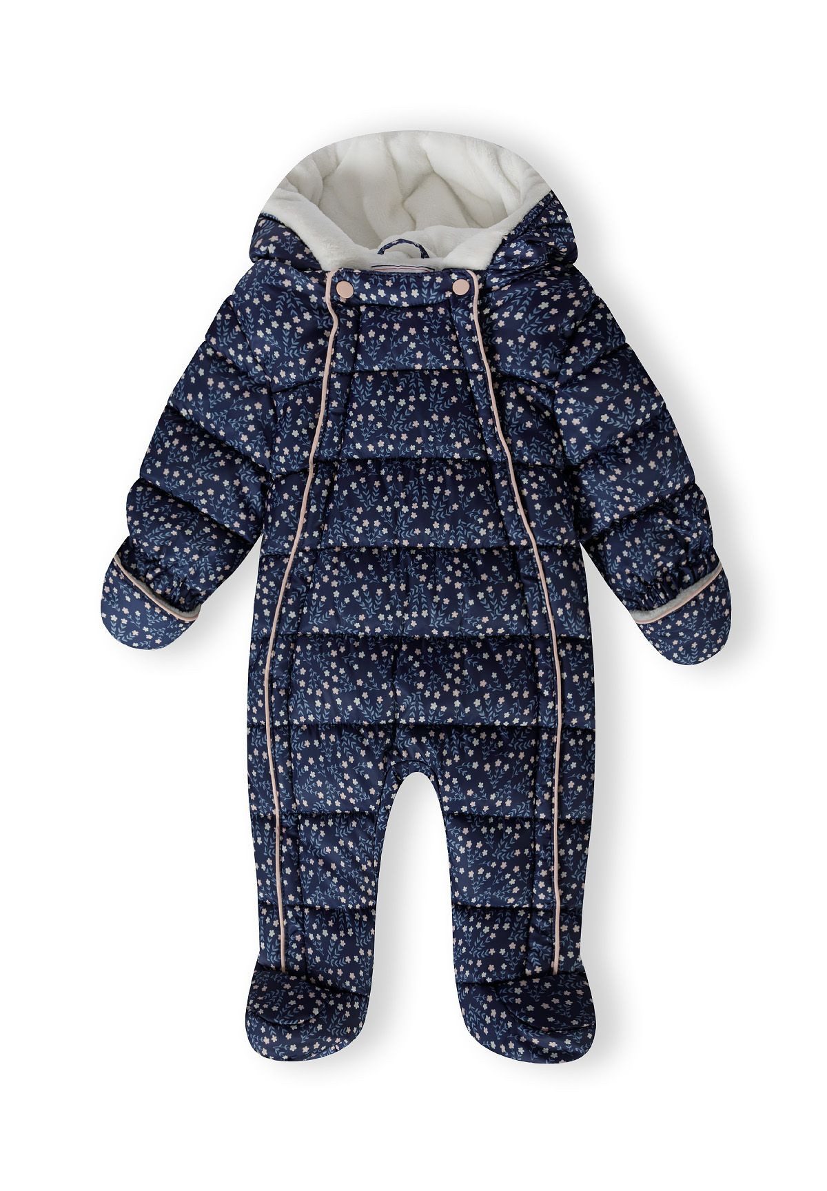 MINOTI Schneeoverall Gefütterter Overall mit Reißverschlüssen (0-24m)