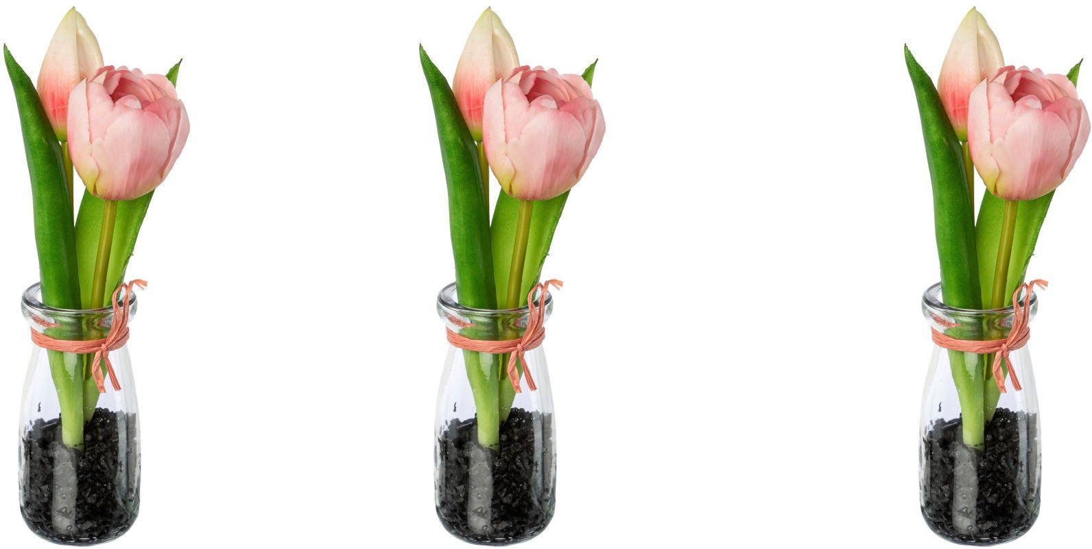 Im Set cm, Höhe home, Tulpe, Kunsttulpe 21 Vase in 3er Tulpen my