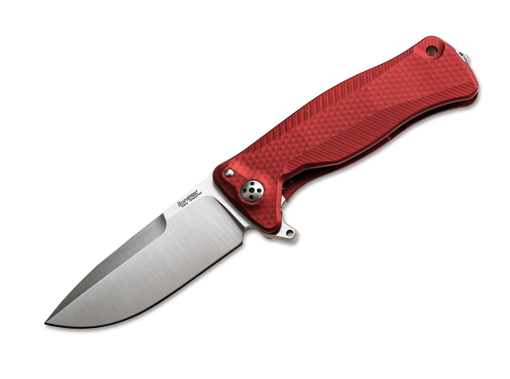 LionSteel Taschenmesser Taschenmesser SR-11 Aluminium Red Satin
