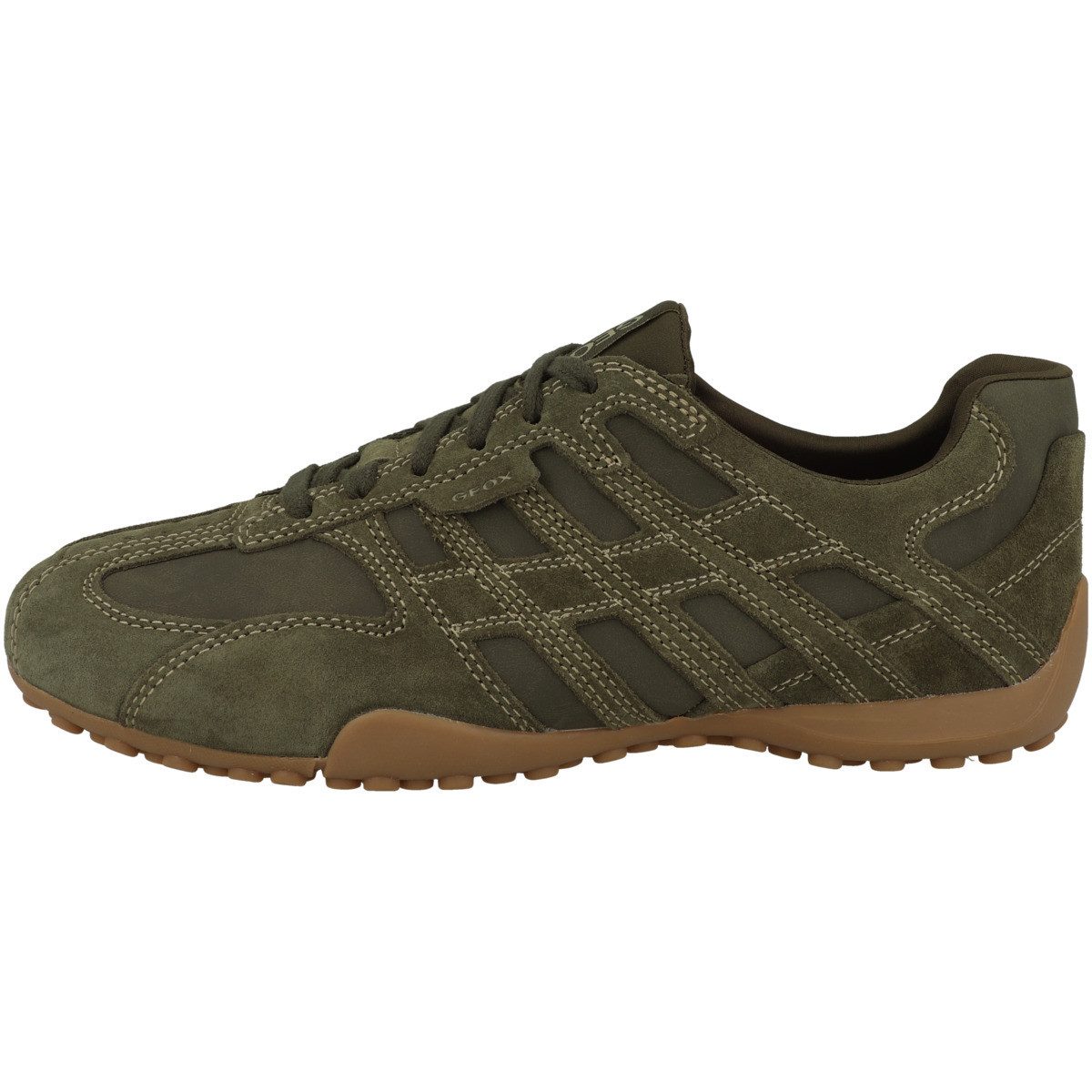Geox U Snake Original Herren Sneaker Turnschuhe, Sportschuhe, Freizeitschuhe, Halbschuhe, Schnürschuhe