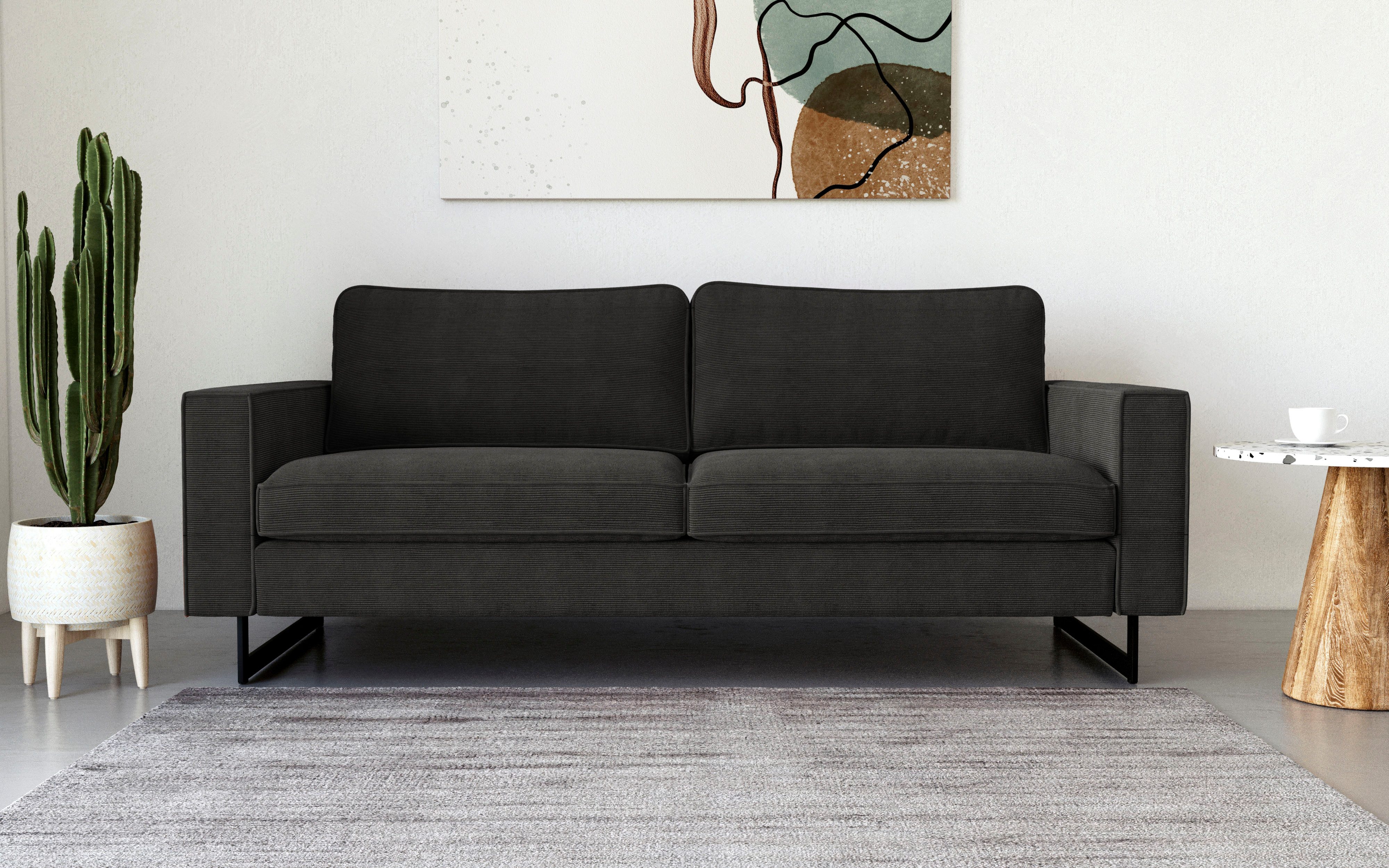 Places of Style 3-Sitzer "Maxi-Ausführung Pinto, 236 cm, Cord, Chenille, Le günstig online kaufen