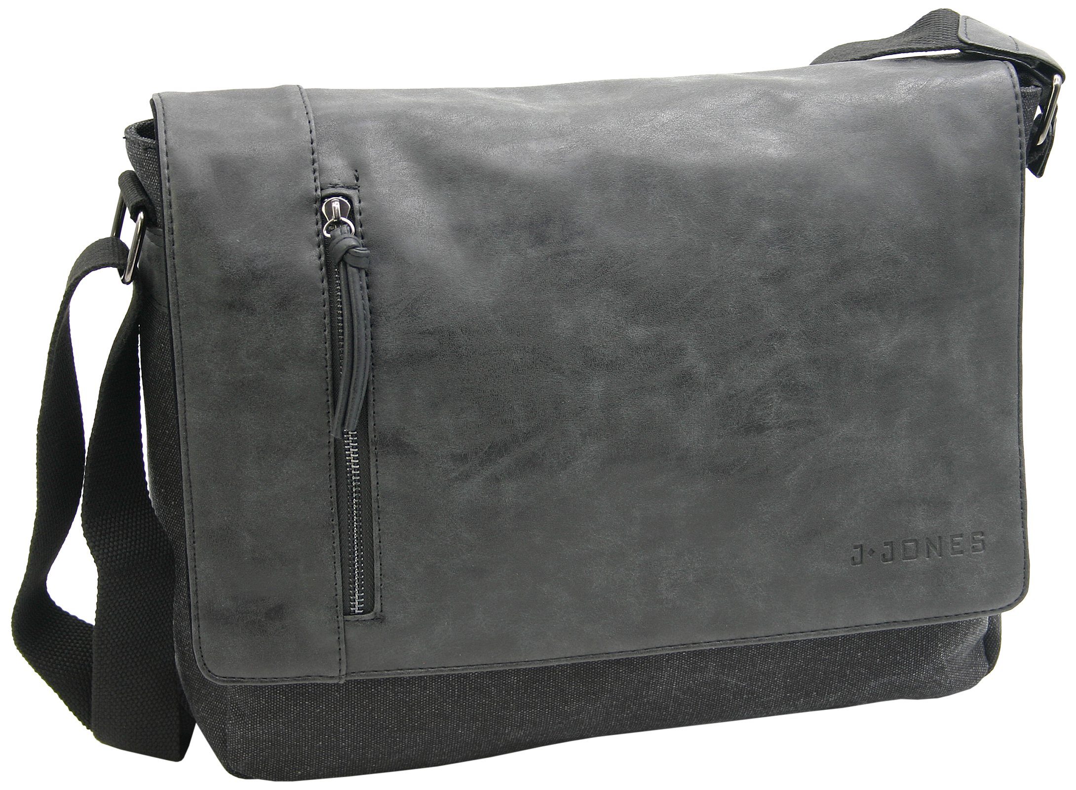 J JONES JENNIFER JONES Schultertasche Umhängetasche aus Canvas - Messenger günstig online kaufen