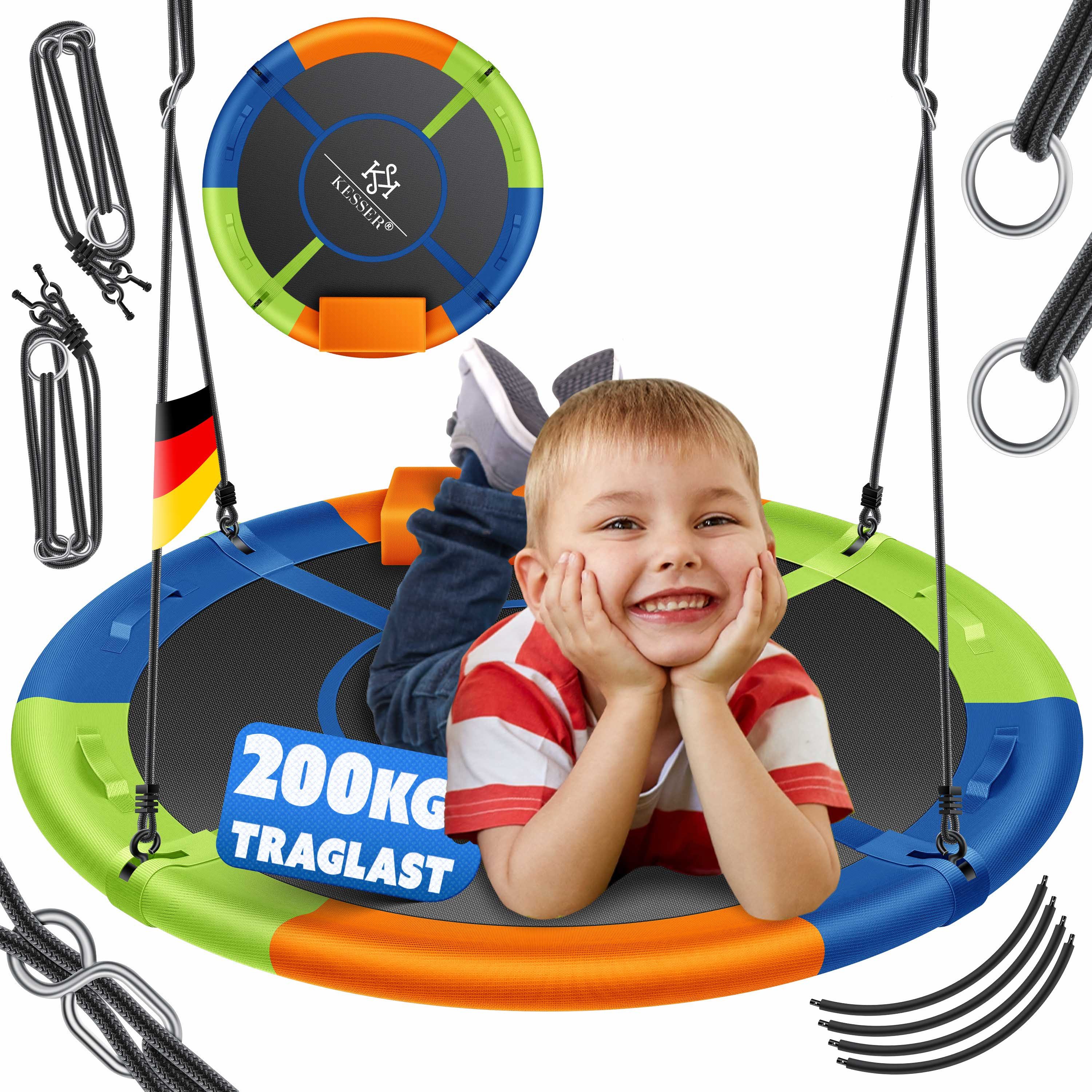 KESSER Nestschaukel, Nestschaukel Tellerschaukel Hängeschaukel Rundschaukel