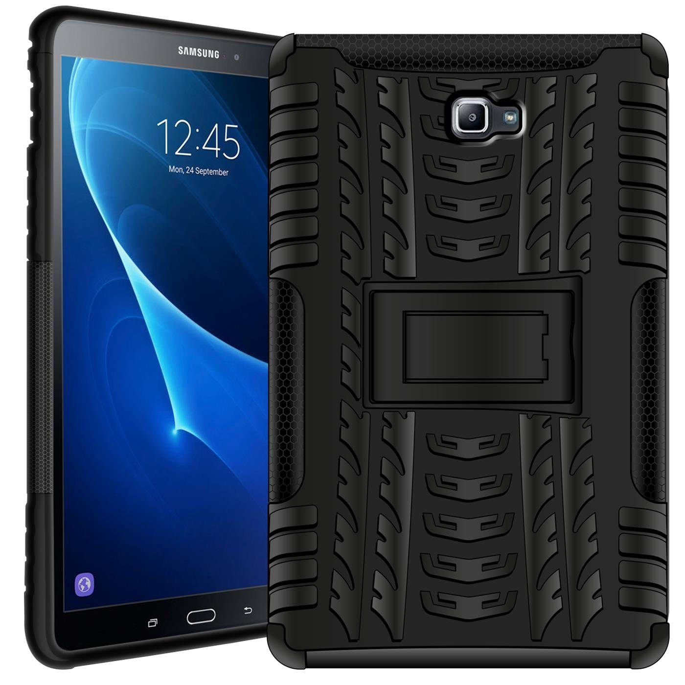 CoolGadget Tablet-Hülle Hybrid Outdoor Hülle für Samsung Galaxy Tab A 10.1 ( 2016) 10,1 Zoll, Hülle massiv Outdoor Schutzhülle für Samsung Tab A (2016)  Tablet Case