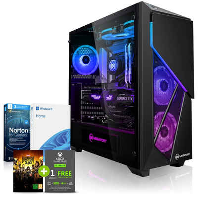 Megaport Gaming-PC (Intel Core i9-10900KF 10x3,70 GHz, GeForce RTX3070, 32 GB RAM, 1000 GB SSD, Windows 11, WLAN)