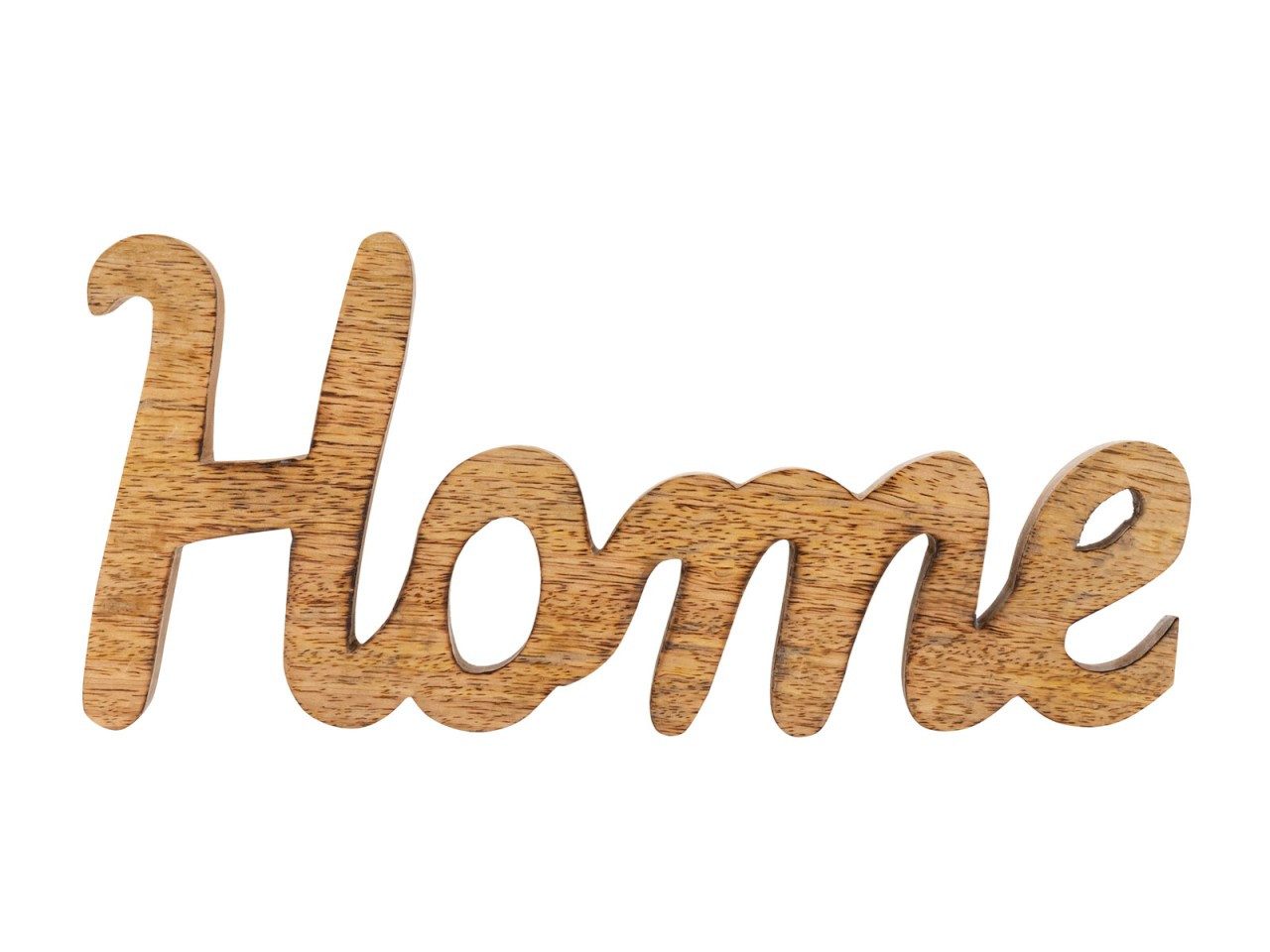 tinkaro Dekoobjekt Holzfigur Schriftzug Home 28x12cm Dekoschrift Massivholzholz massiv (1 St)