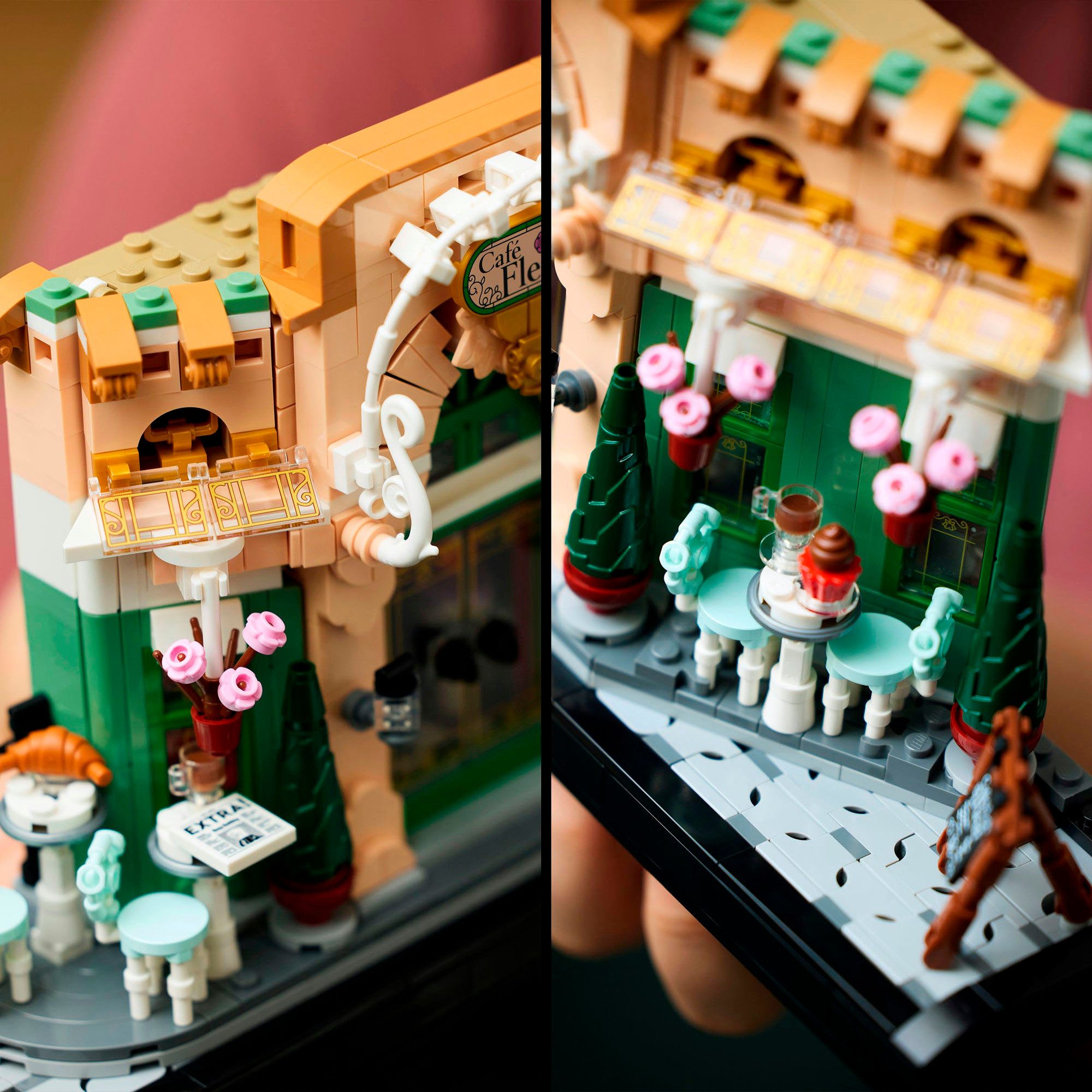 LEGO® Französisches Café (10362), LEGO Icons Konstruktionsspielsteine, (1101 St), Made in Europe – Bild 5 von 5