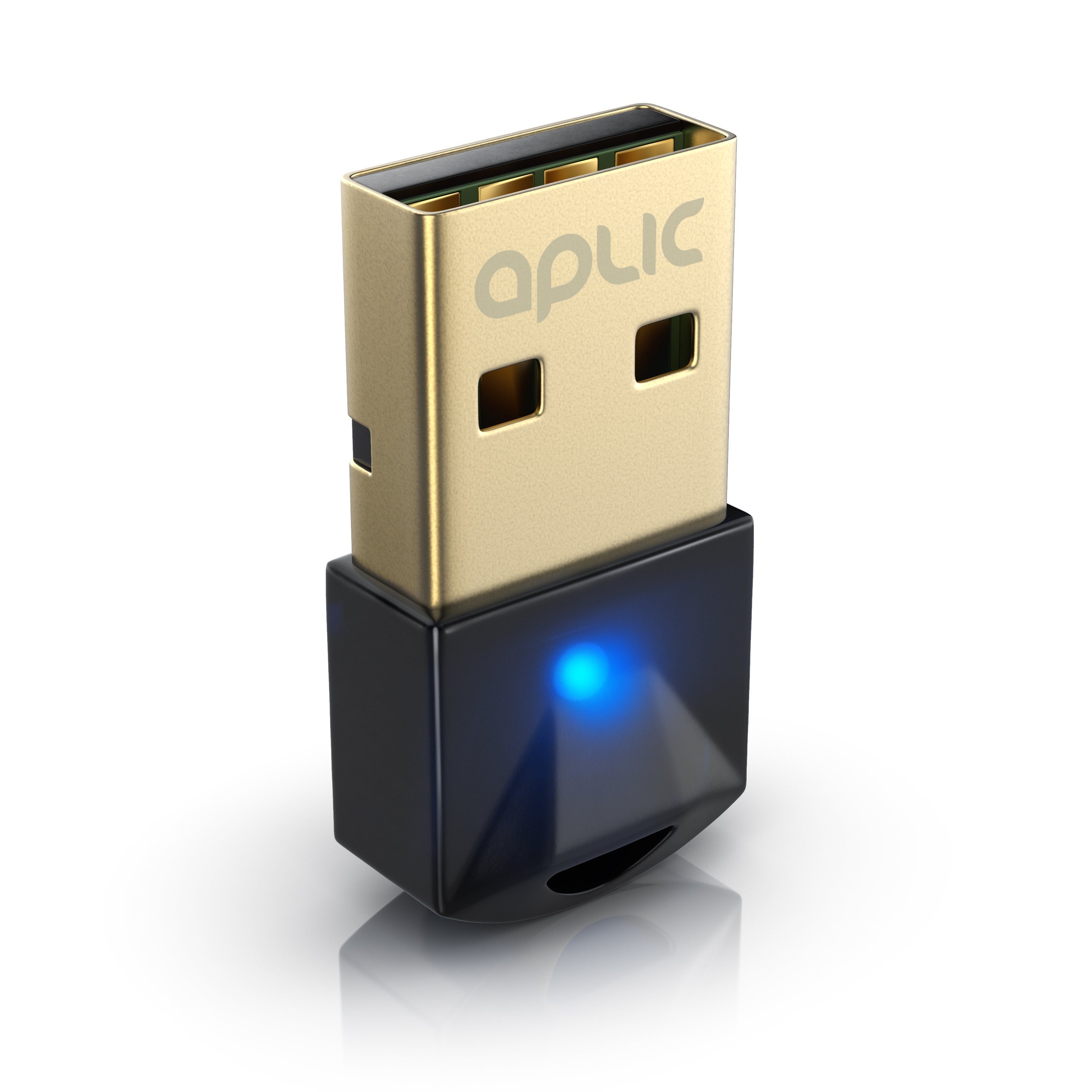 Aplic BT USB Stick Nano, BT5.0 Adapter / Dongle, Empfänger & Sender Bluetooth-Adapter, Plug & Play, für PC Laptop Desktop, kompatibel mit Windows 11/10/8.1/7