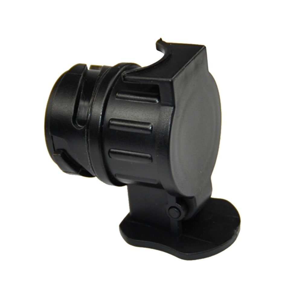 Systafex® Adapterstück 13 auf 7 polig Stecker Steckdosen Adapter für Anhänger Anhänger-Adapter 13-polig zu 7-polig, Federdeckel – Bild 3 von 3