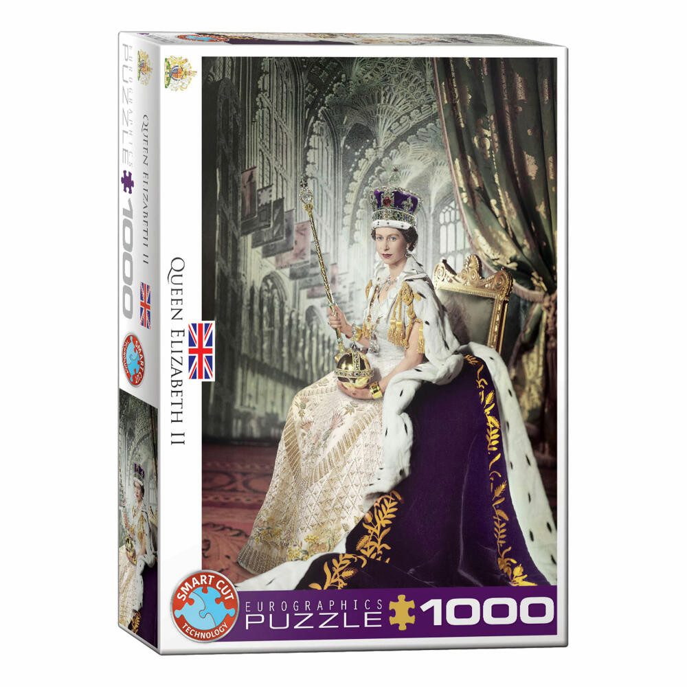 EUROGRAPHICS Puzzle Königin Elizabeth II, 1000 Puzzleteile