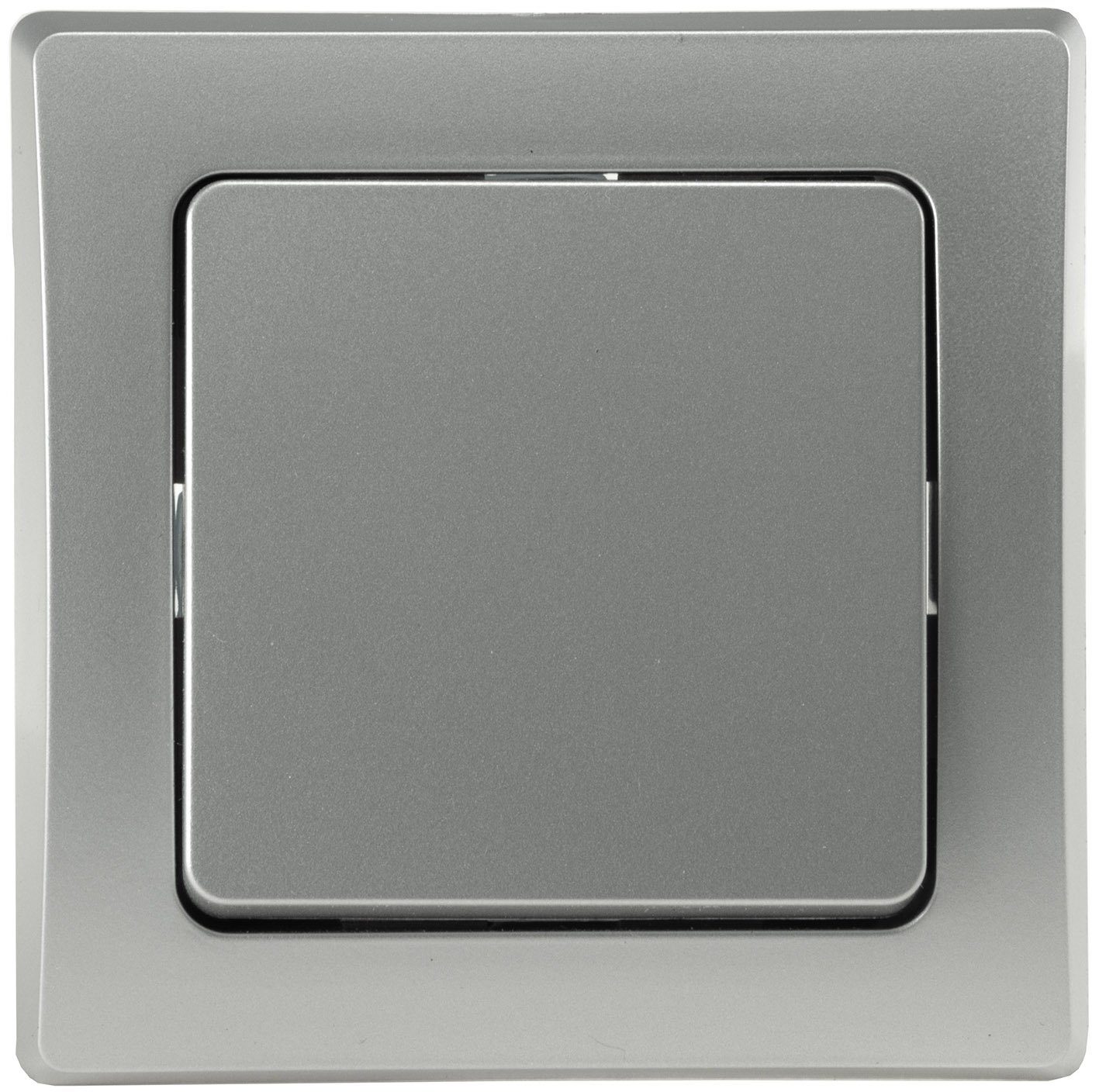 ChiliTec Steckdose Переключатель & Steckdosen Serie DELPHI silber (Steckdose Steckdosen Schuko