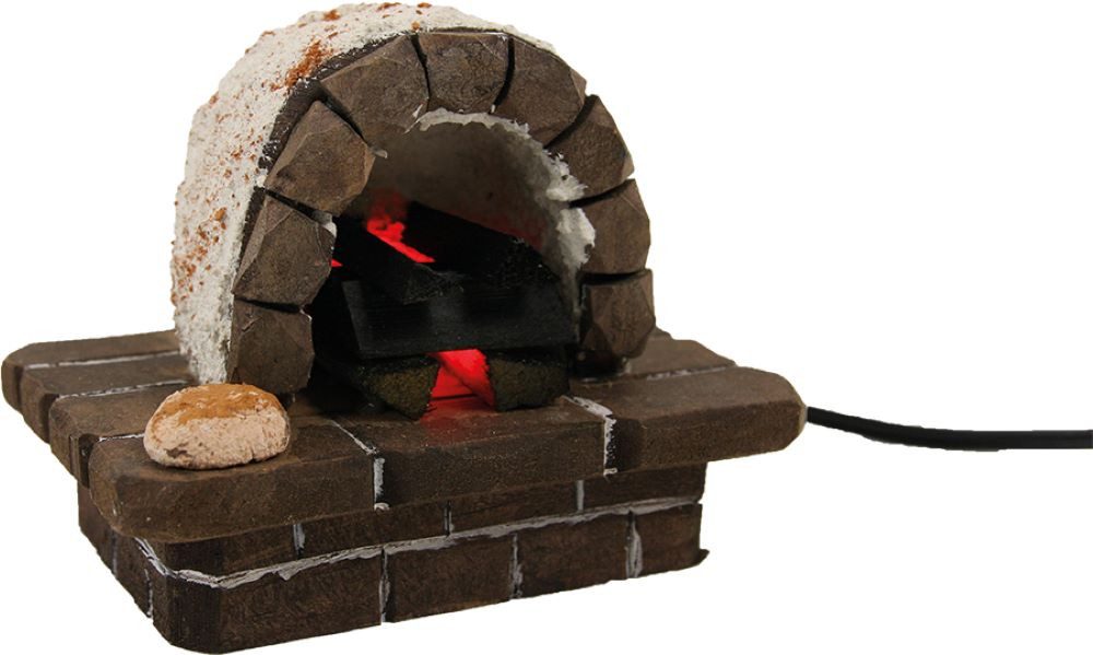 Krippen-Zubehör FADEDA Steinofen mit LED 3,5 V, Висота в см: 8,8