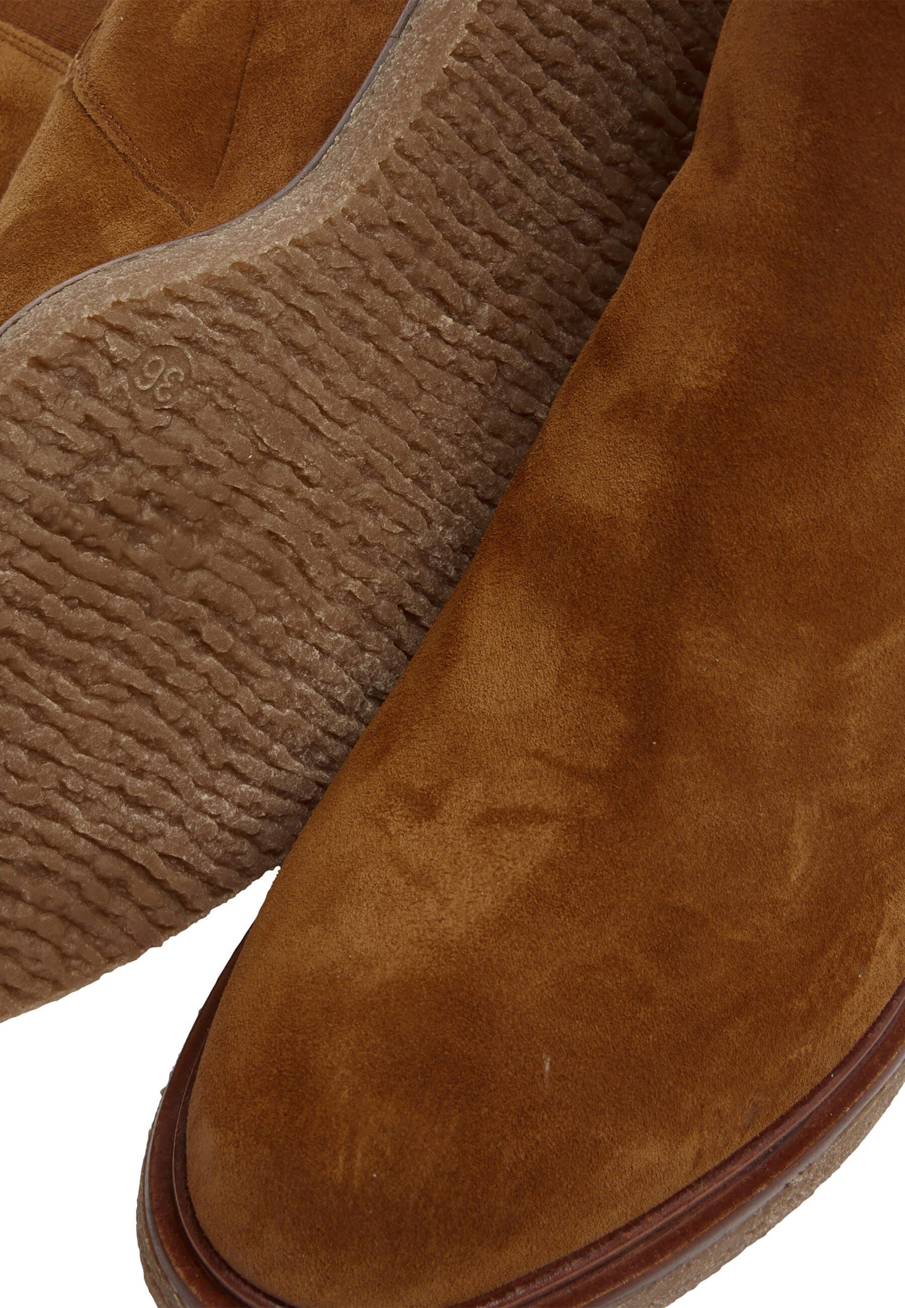 Boots Design Keilabsatz Chelsea Sarto modernem mit Emilio Mit Veloursleder Chelseaboots