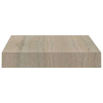 vidaXL Regal Schwebende Wandregale 2 Stk Eichefarben 23x23,5x3,8cm MDF