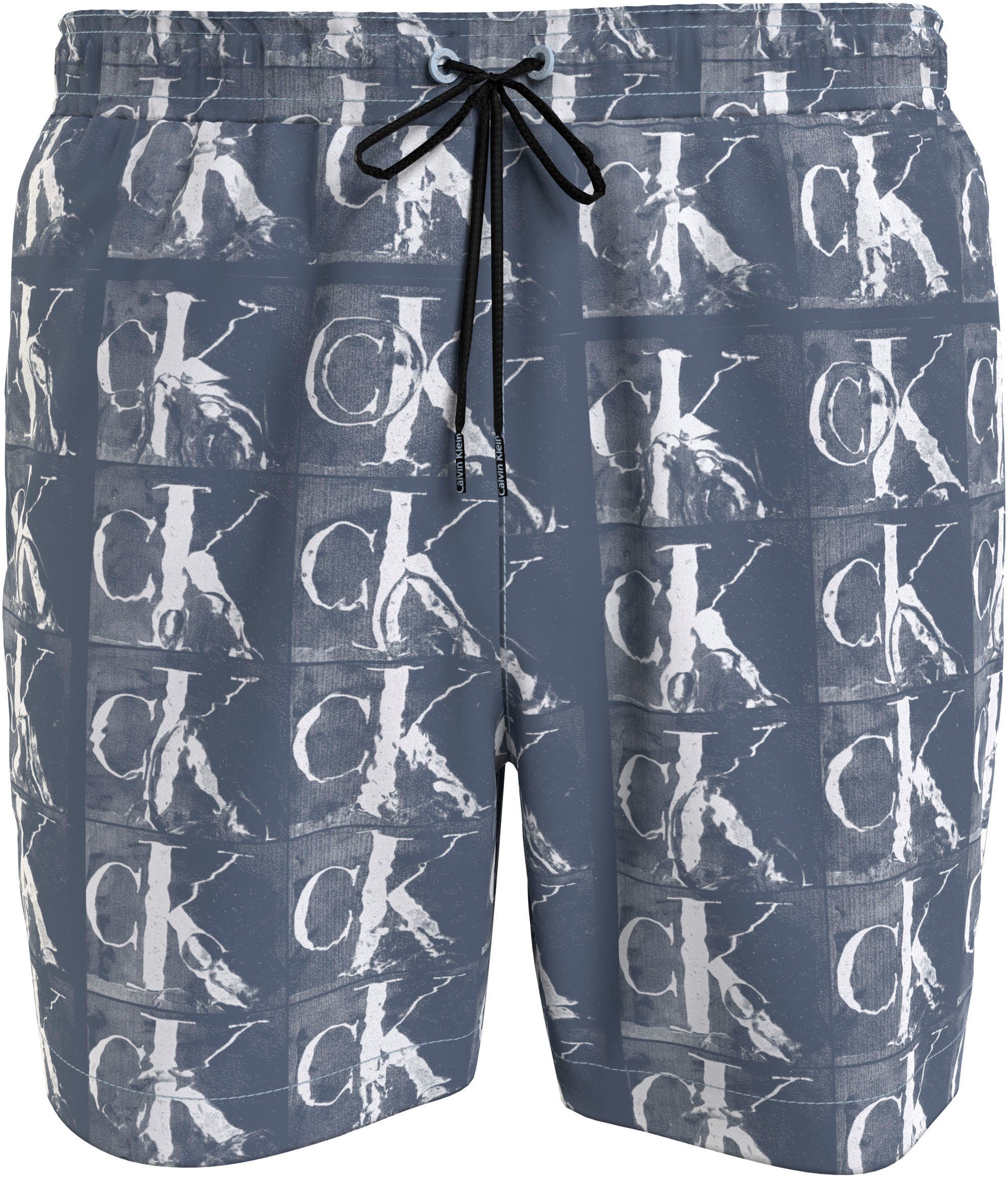 Calvin Klein Swimwear Badeshorts MEDIUM DRAWSTRING-PRINT mit Monogrammprint