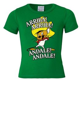 LOGOSHIRT T-Shirt Speedy Gonzales - Looney Tunes mit tollem Frontprint