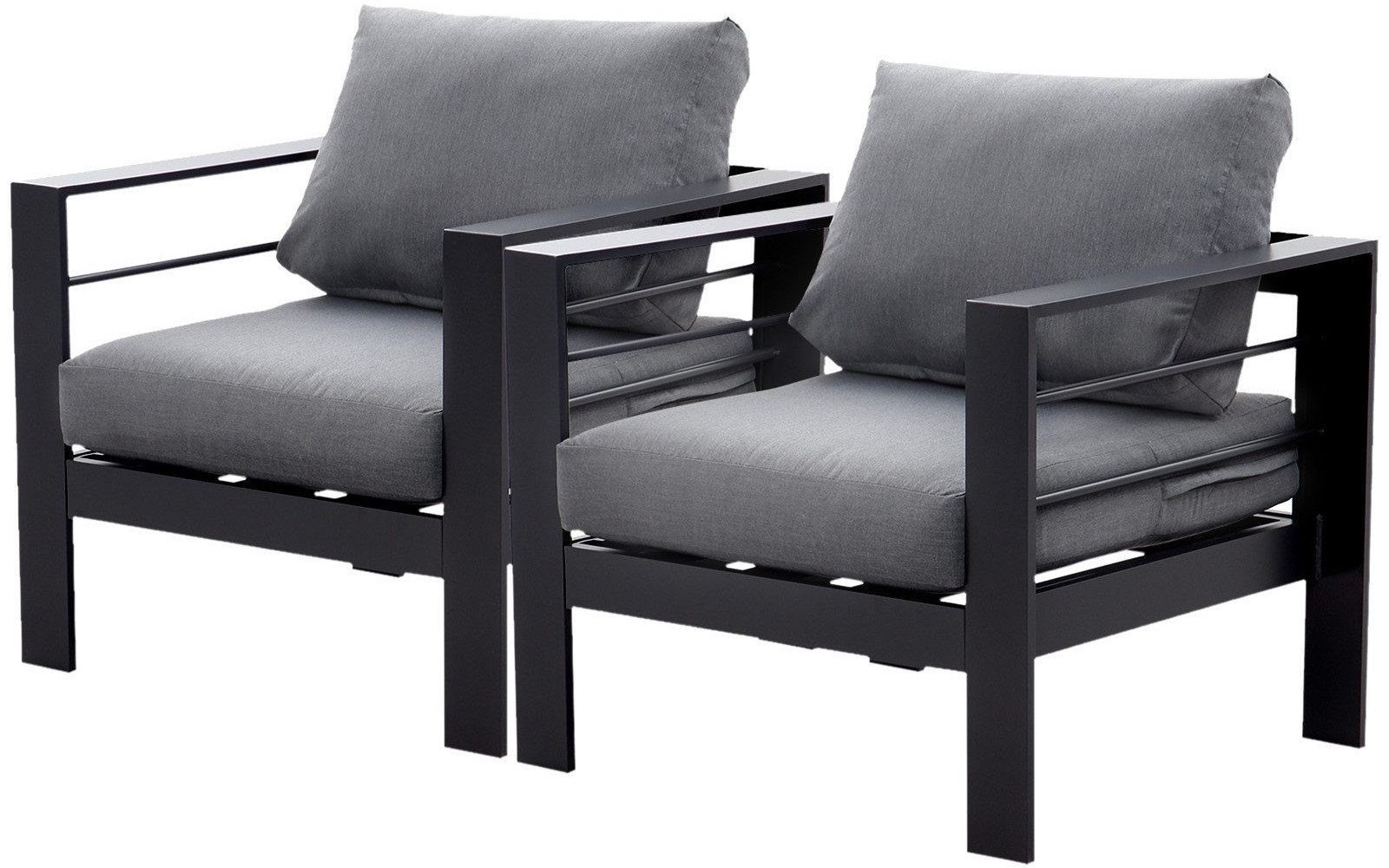 MeXo Gartenlounge-Set Gartenmöbel Set Aluminium Loungeset günstig online kaufen