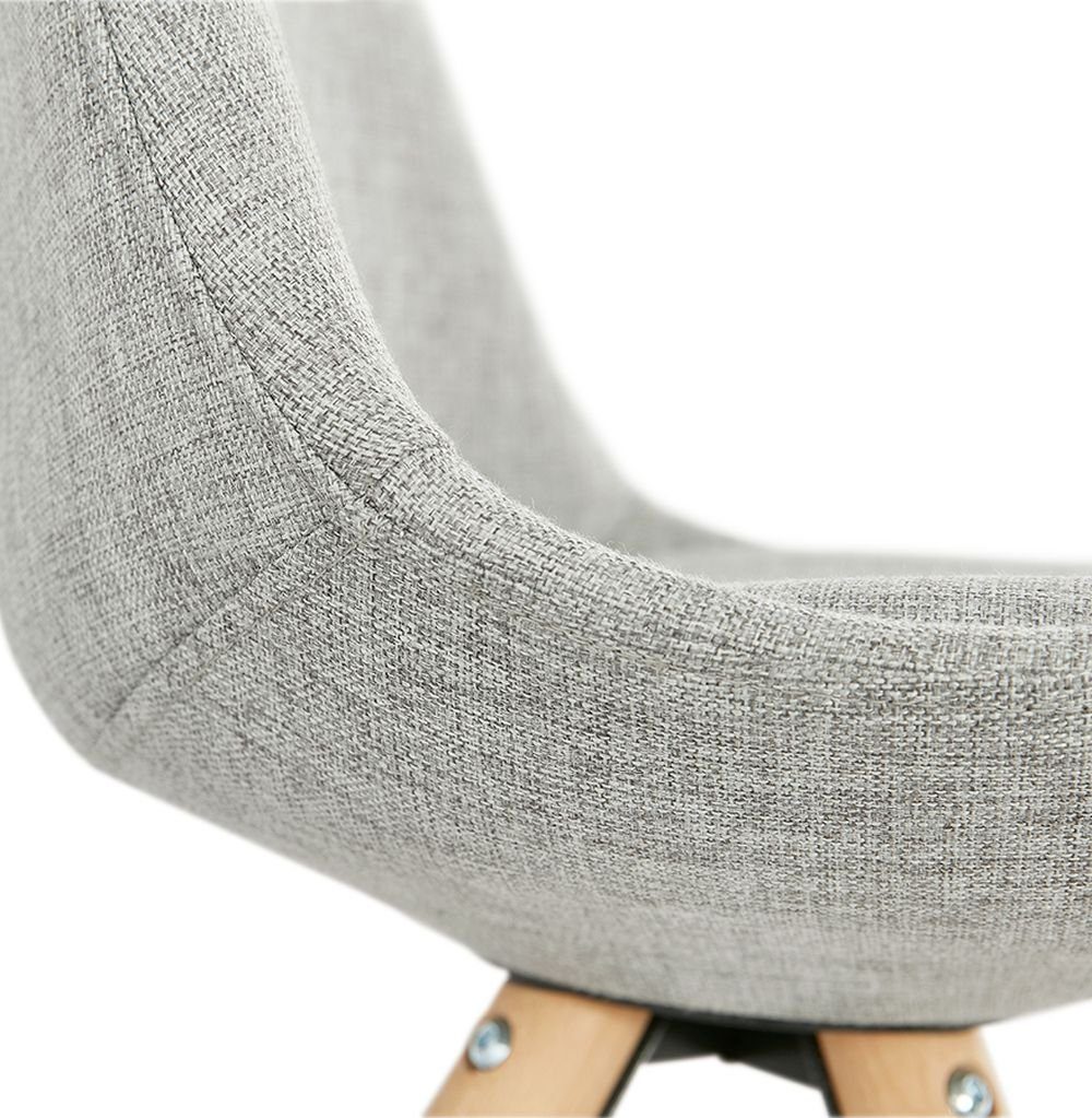 KADIMA COSMEA Stuhl x DESIGN 48 Textile (grey,natural) Weiß-Grau Grau Esszimmerstuhl 56