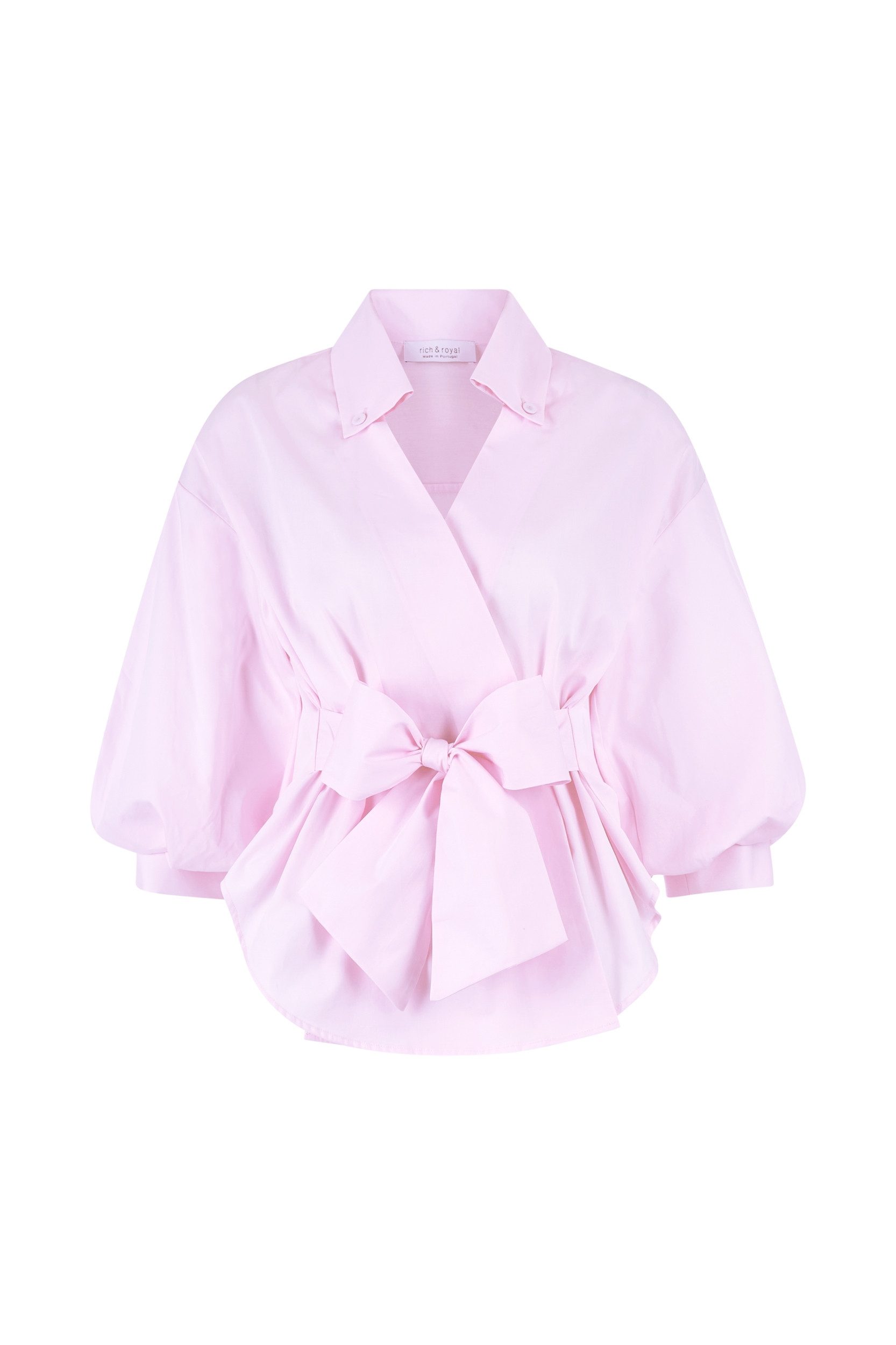 RICHROYAL Hemdbluse Blouse with puffed sleeves günstig online kaufen