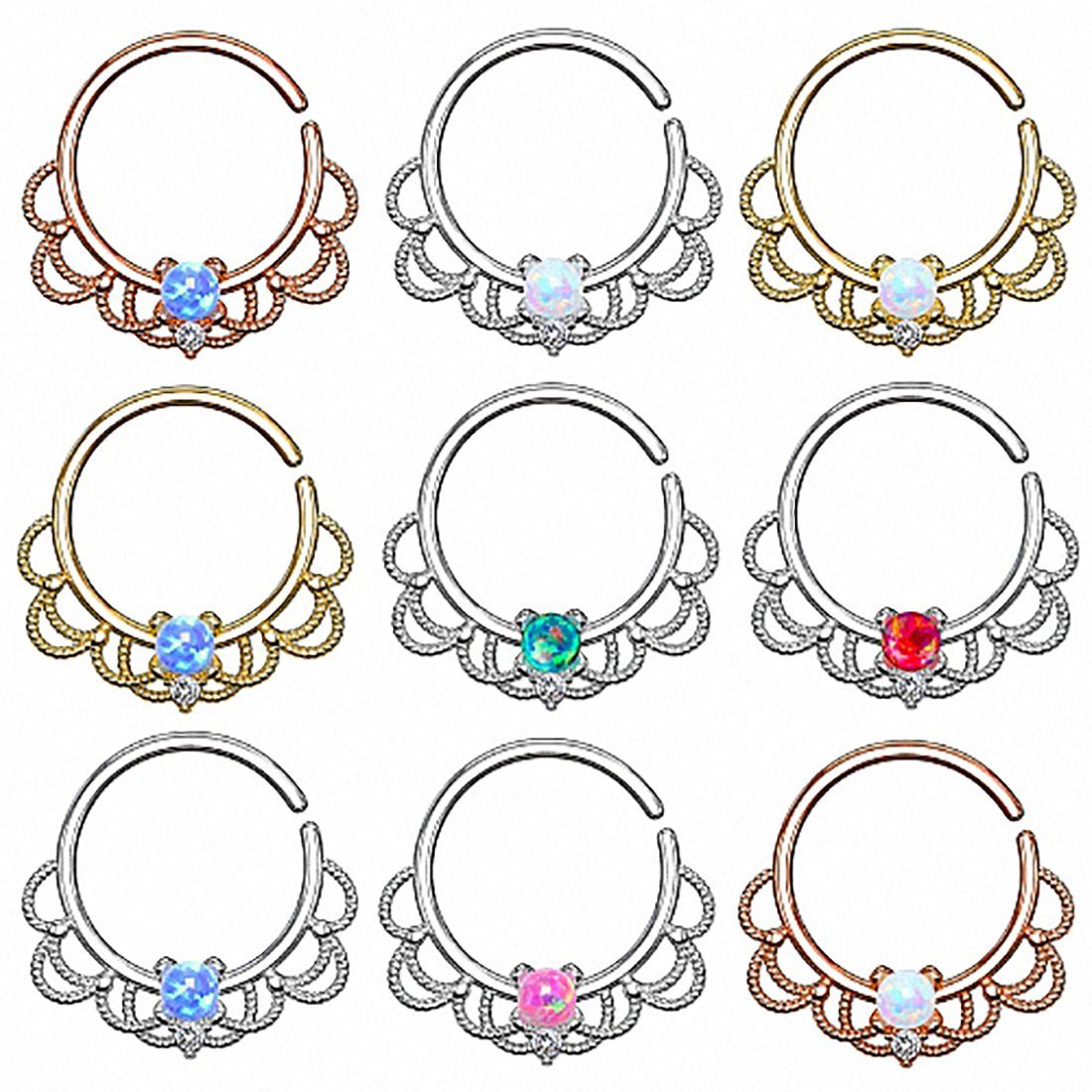 Taffstyle Nasenpiercing Piercing Ring Continuous Tribal günstig online kaufen