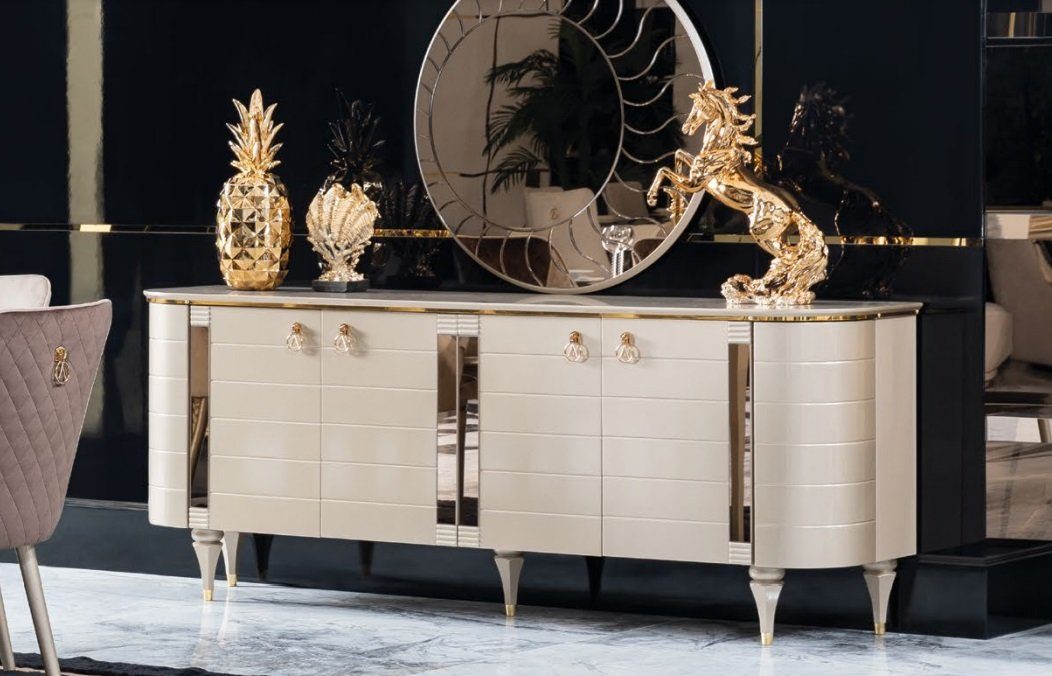 Schrank Sideboard Massivholz Kommode, Italienische Möbel JVmoebel Modern Kommode