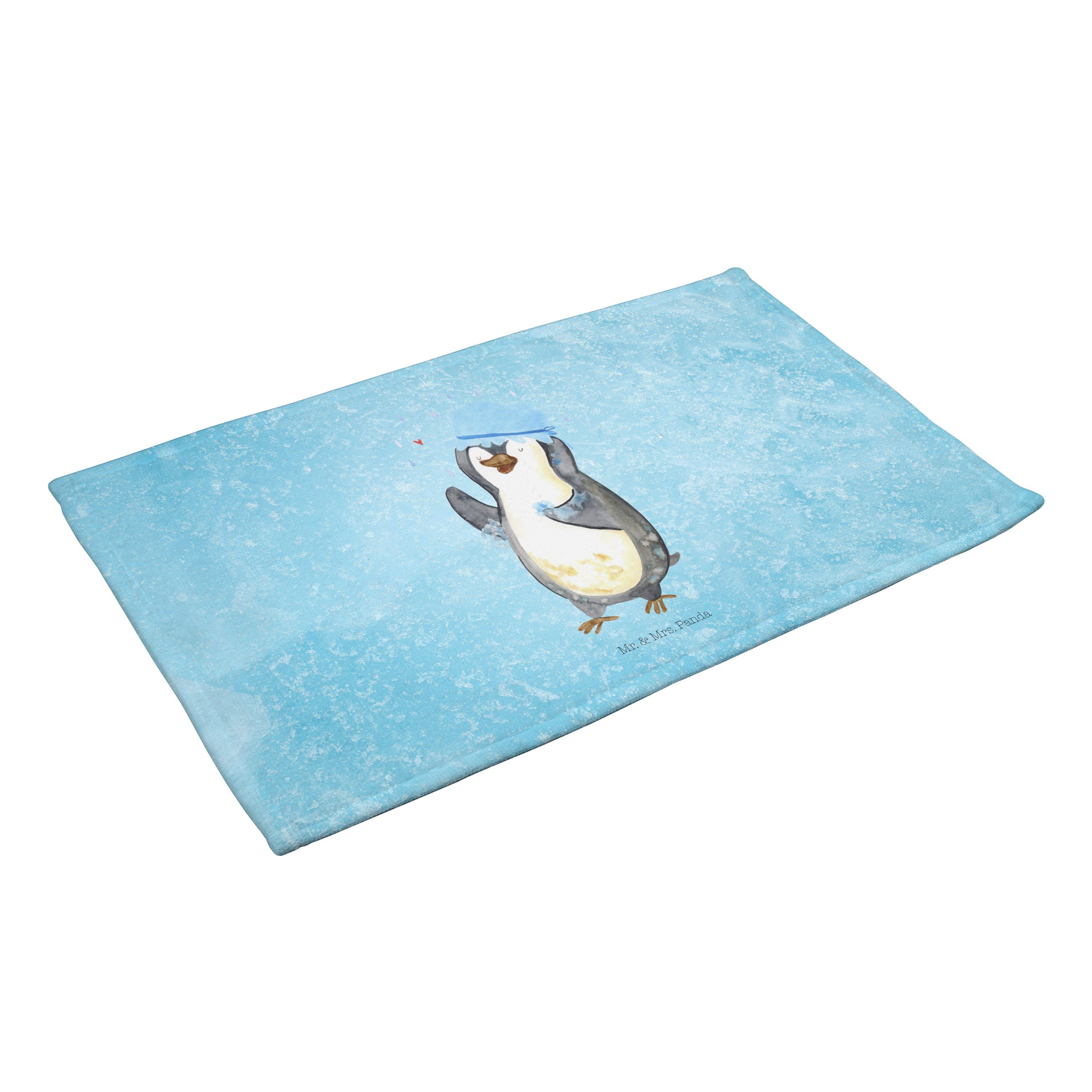 Mrs. Sport Handtuch, - Handtuch duscht Panda - Kinder (1-St) Handtuch, Geschenk, Eisblau Pinguin & Mr.
