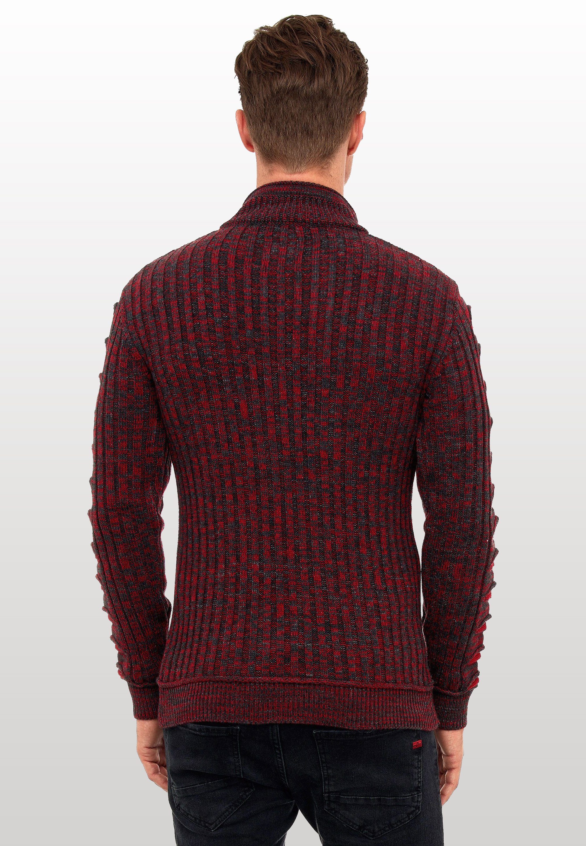 Rusty Neal Strickpullover mit stylischem Ausschnitt