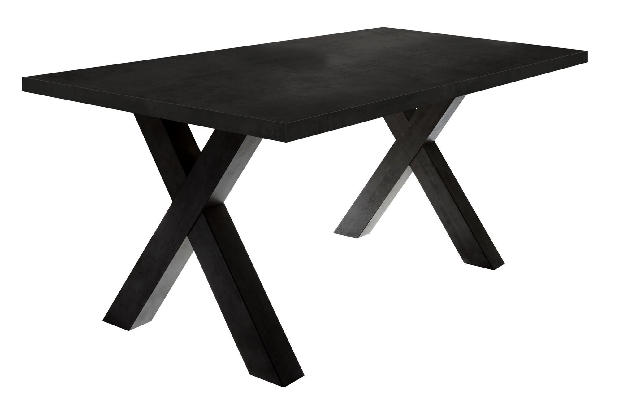58 aufm Kessel Esstisch Eike 8 140 x 90 x 75 Esstisch Schwarzstahl 13451-140 (Einzeltisch)