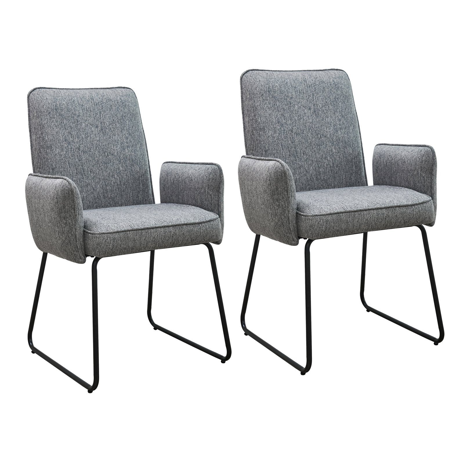 SVITA Esszimmerstuhl ALBA, Küchenstühle, Metallbeine, Stoffbezug, günstig online kaufen
