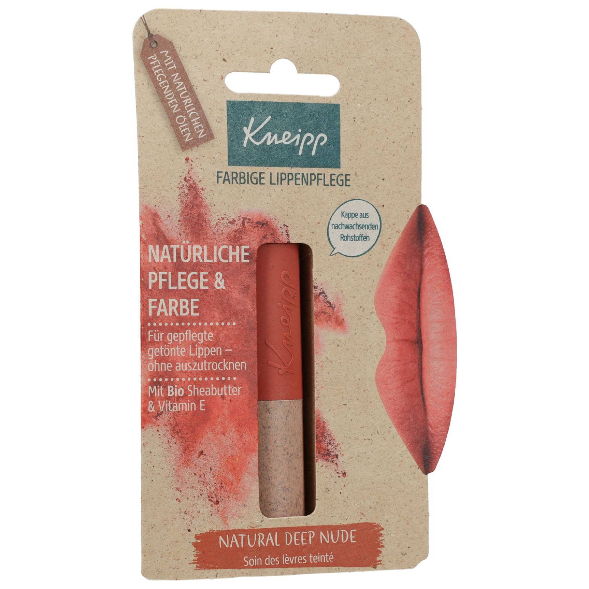 Kneipp Lippenbalsam KNEIPP farbige Lippenpflege natural deep nude 3.5g PZN 16896398