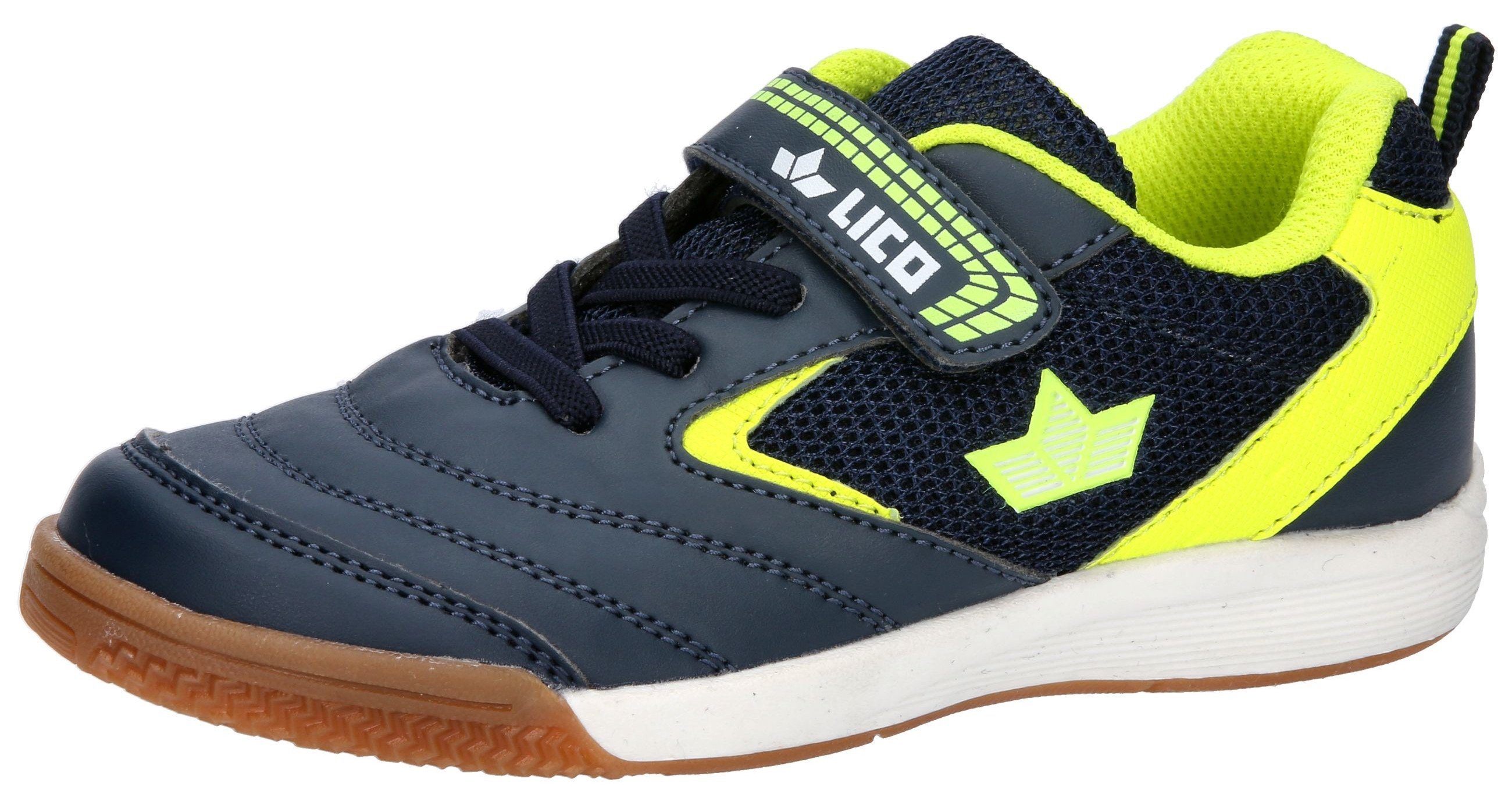 Lico Ari VS WMS Sneaker mit heller Laufsohle navy-gelb | Sneaker low