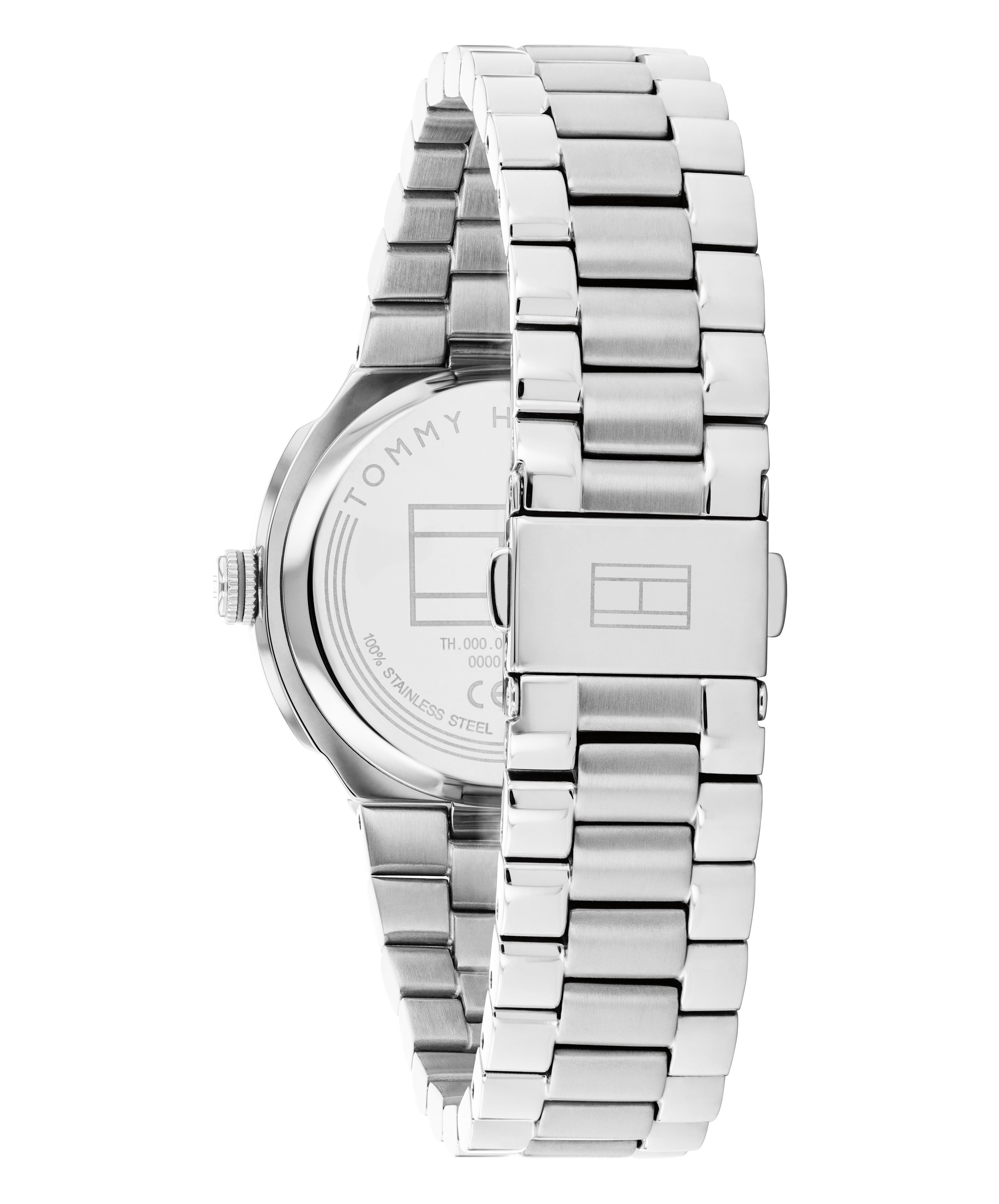 Tommy Hilfiger Quarzuhr Georgia 1782817, Armbanduhr, Damenuhr, Edelstahlarmband, analog