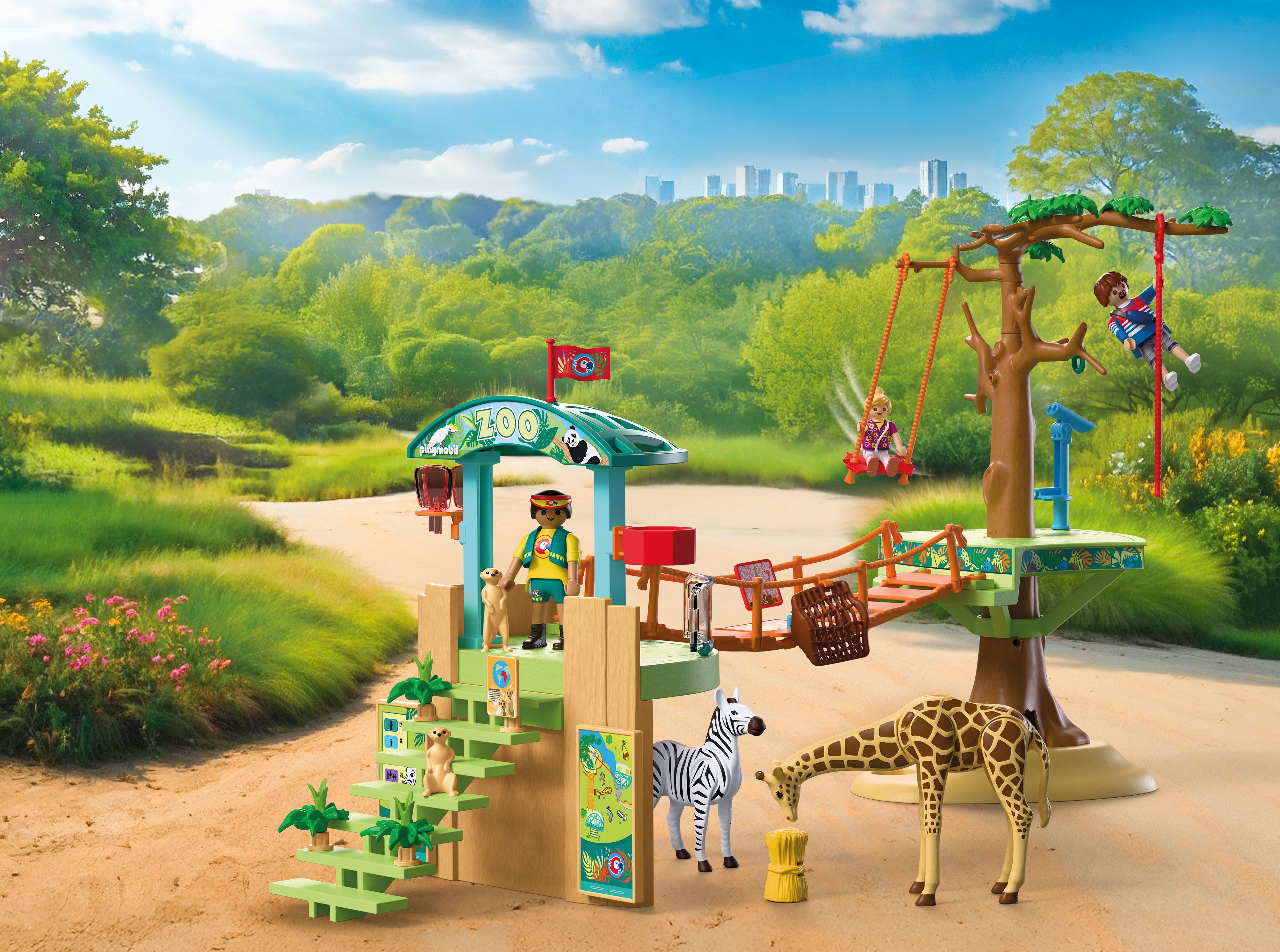 Playmobil® Zoo: Wildnis-Kletterpark (72070), Animals & Friends Konstruktions-Spielset, (169 St), Made in Europe – Bild 5 von 5