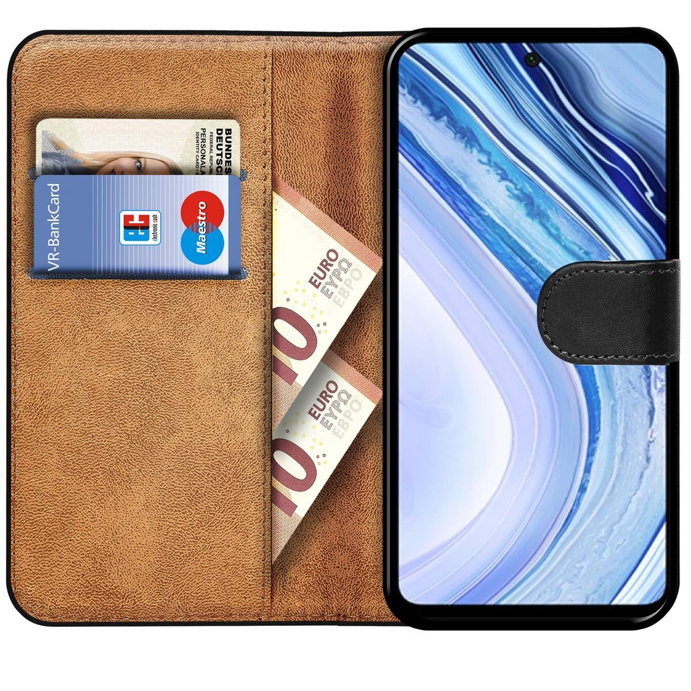 CoolGadget Handyhülle Book Case Handy Tasche für Xiaomi Redmi Note 9 Pro / 9S 6,67 Zoll, Hülle Klapphülle Flip Cover für Redmi Note 9 Pro, Note 9S Schutzhülle