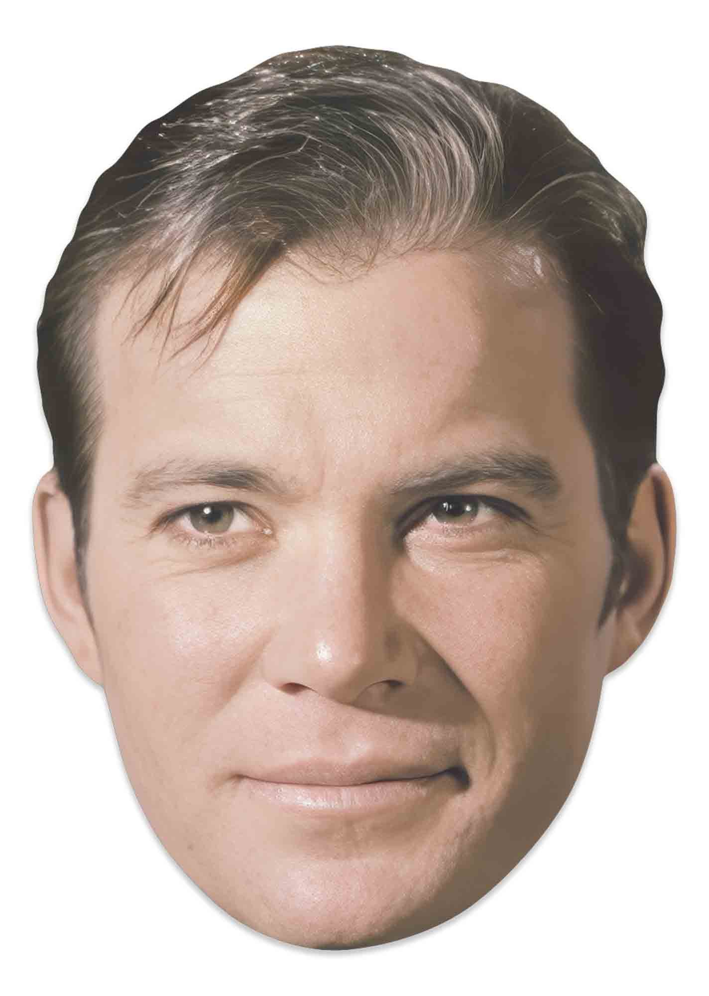 Verkleidungsmaske Captain Kirk William Shatner Star Trek- Maske - 30x20 cm
