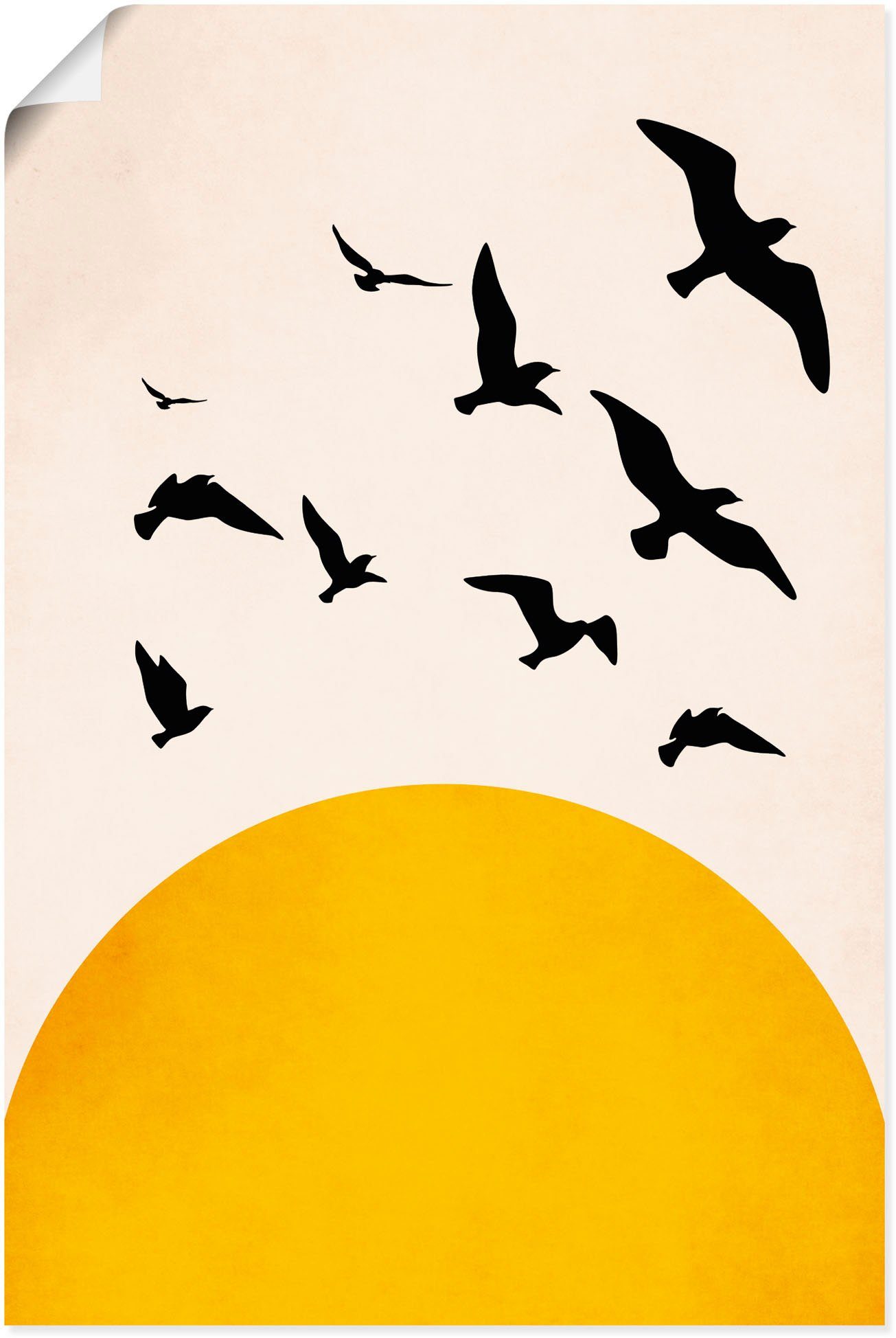 Artland Wandbild Flügel Wandaufkleber oder Vogelbilder Fliegen, Größen (1 versch. in Leinwandbild, St), Poster als zum Alubild