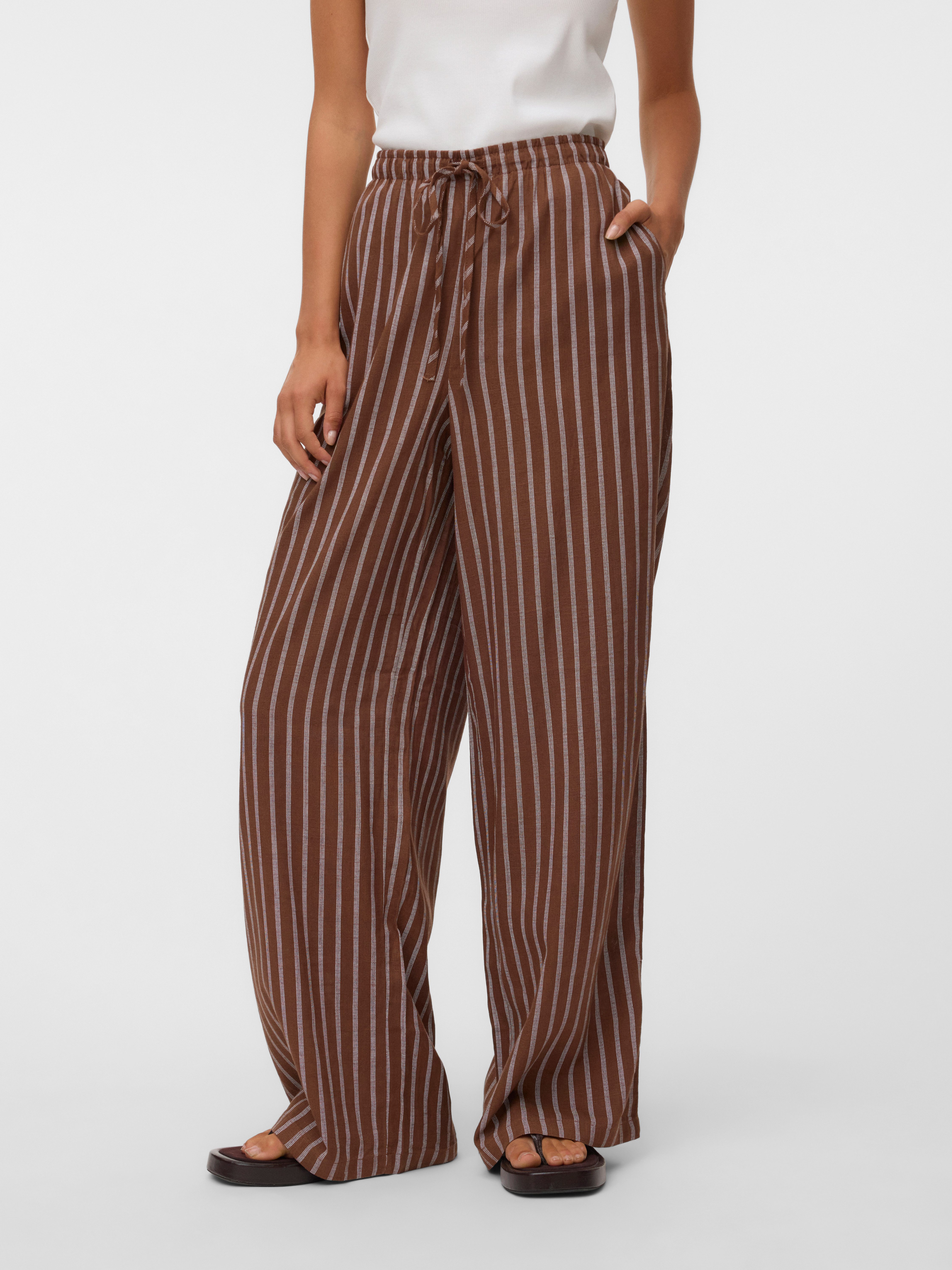Vero Moda Schlupfhose VMROSIE MW WIDE PANT NOOS Viskosemischung, oversize
