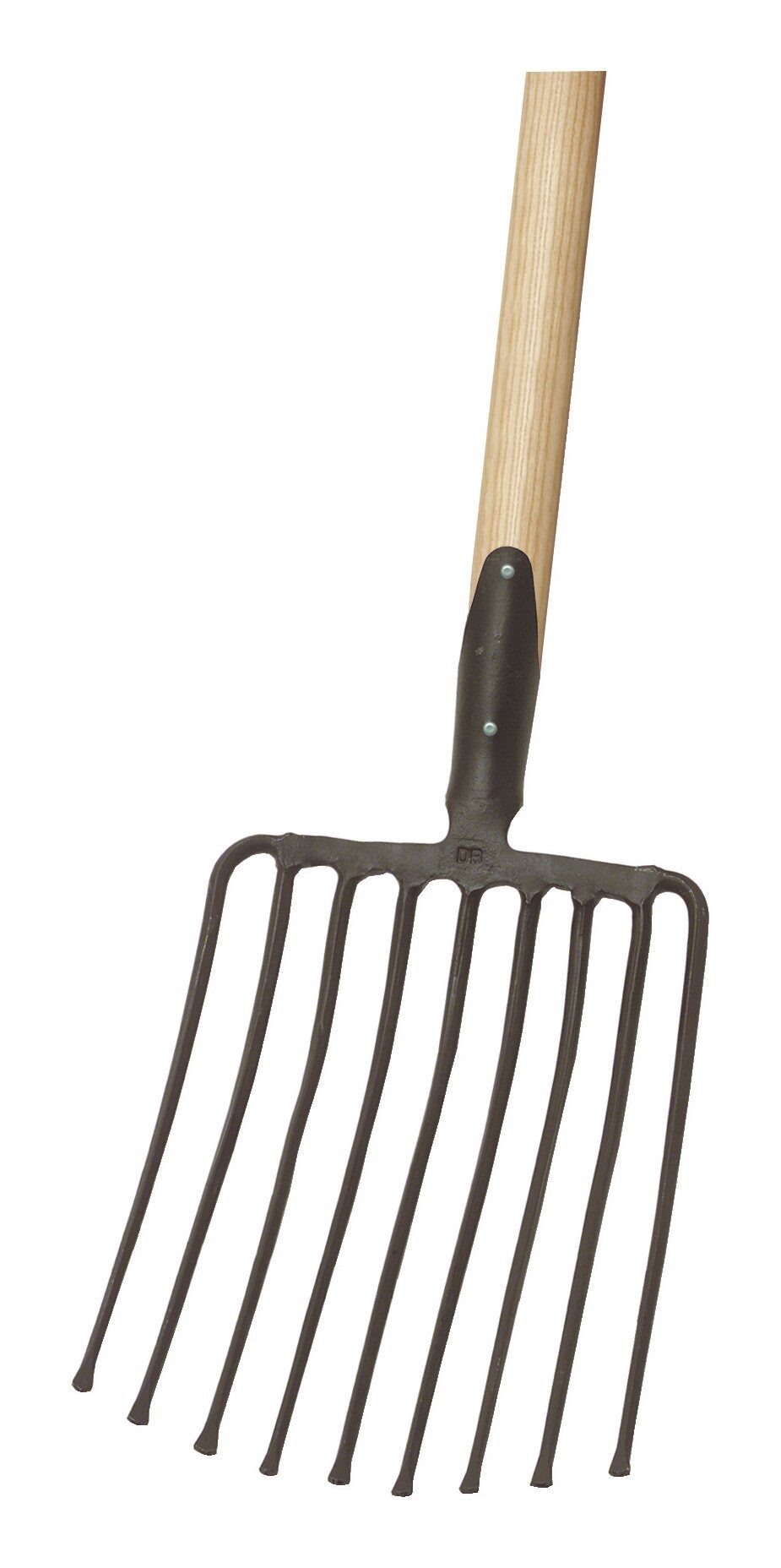IDEALSPATEN Spatengabel, Steingabel 9 Zinken schwarz Federdülle mit Stiel
