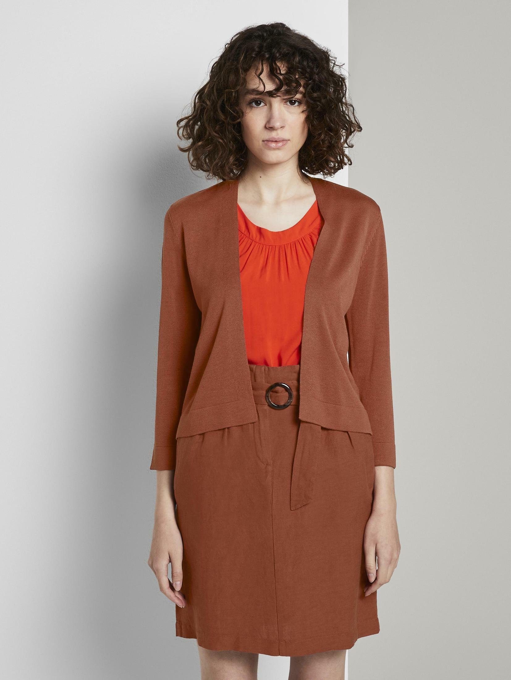 Inlzdz Elegante Damen Pailletten Bolero Cardigan Langarm Strickjacke