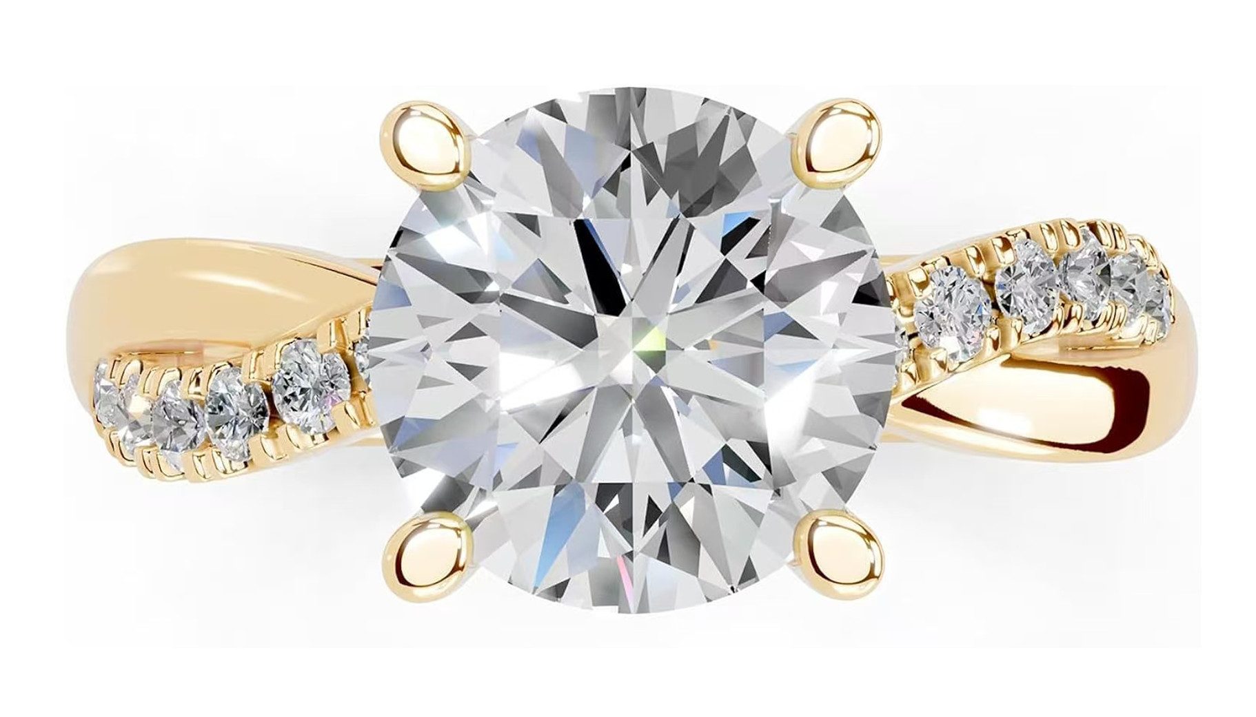 Jumpeak Trauring Lab grown diamant ring,2ct-3ct,D,VS1,3EX, Ring frauen, Eheringe, Liebesgeschenke für sie, Geschenke für Damen, Verlobungsgeschenke