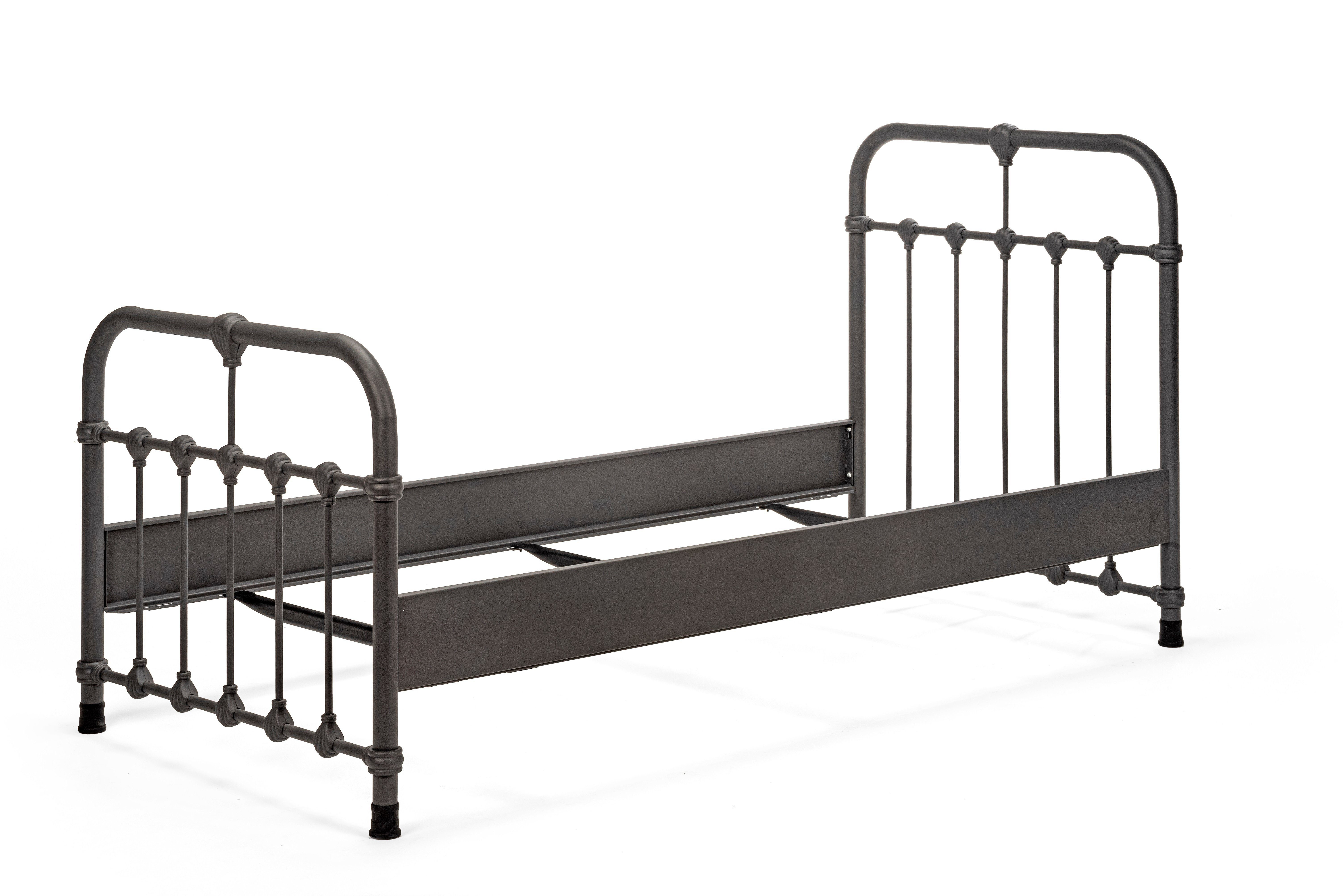 BedBox Metallbett Erma, eleganter Designklassiker, stabil + langlebig