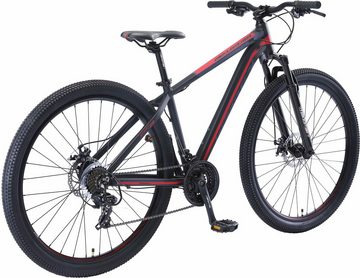 Bikestar Mountainbike, 21 Gang Shimano RD-TY300 Schaltwerk, Kettenschaltung, für Damen und Herren, Kettenschaltung