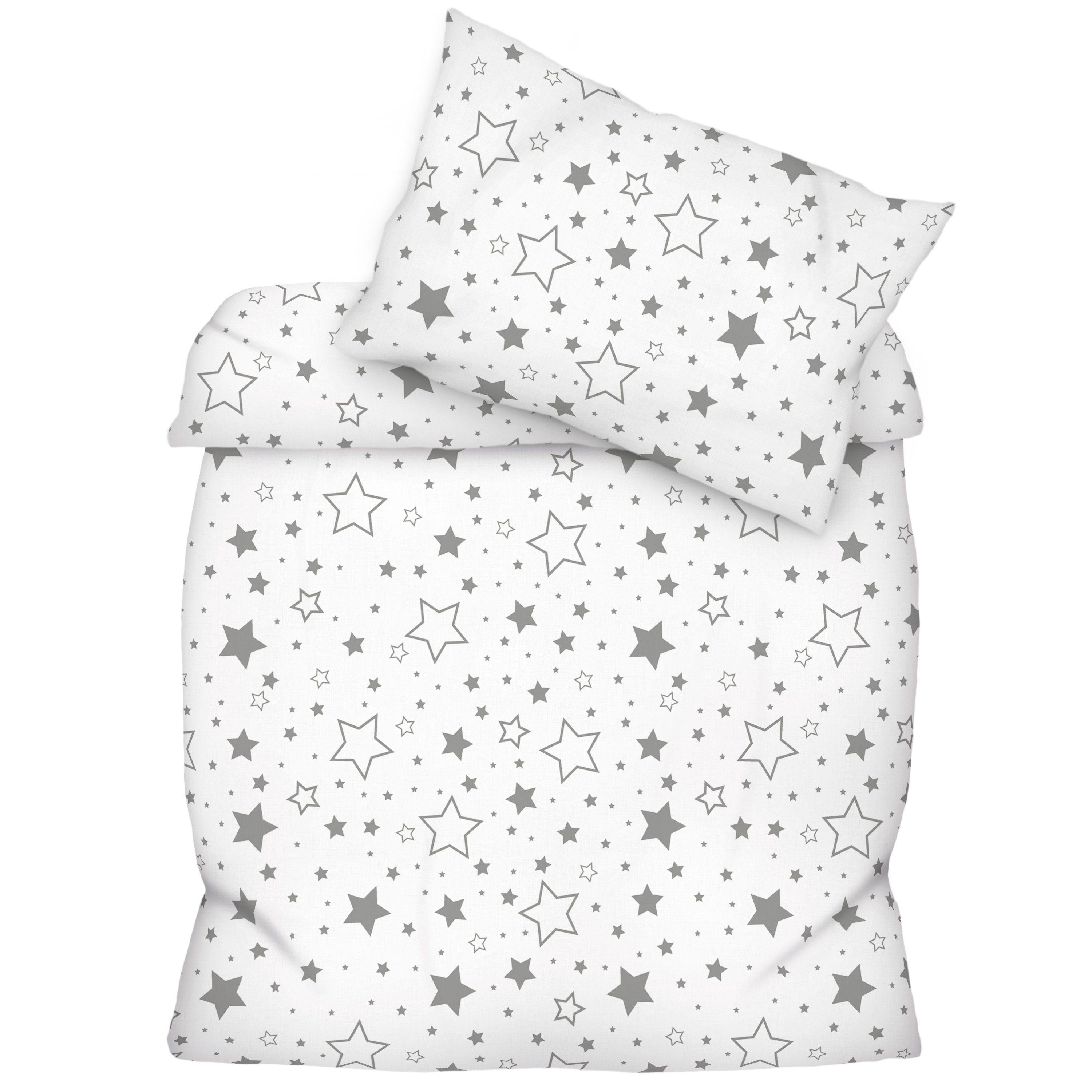 Amilian Kinderbettwäsche 2 tlg Bettwäsche Set: 120x90 + 60x40 cm Hotelversc günstig online kaufen