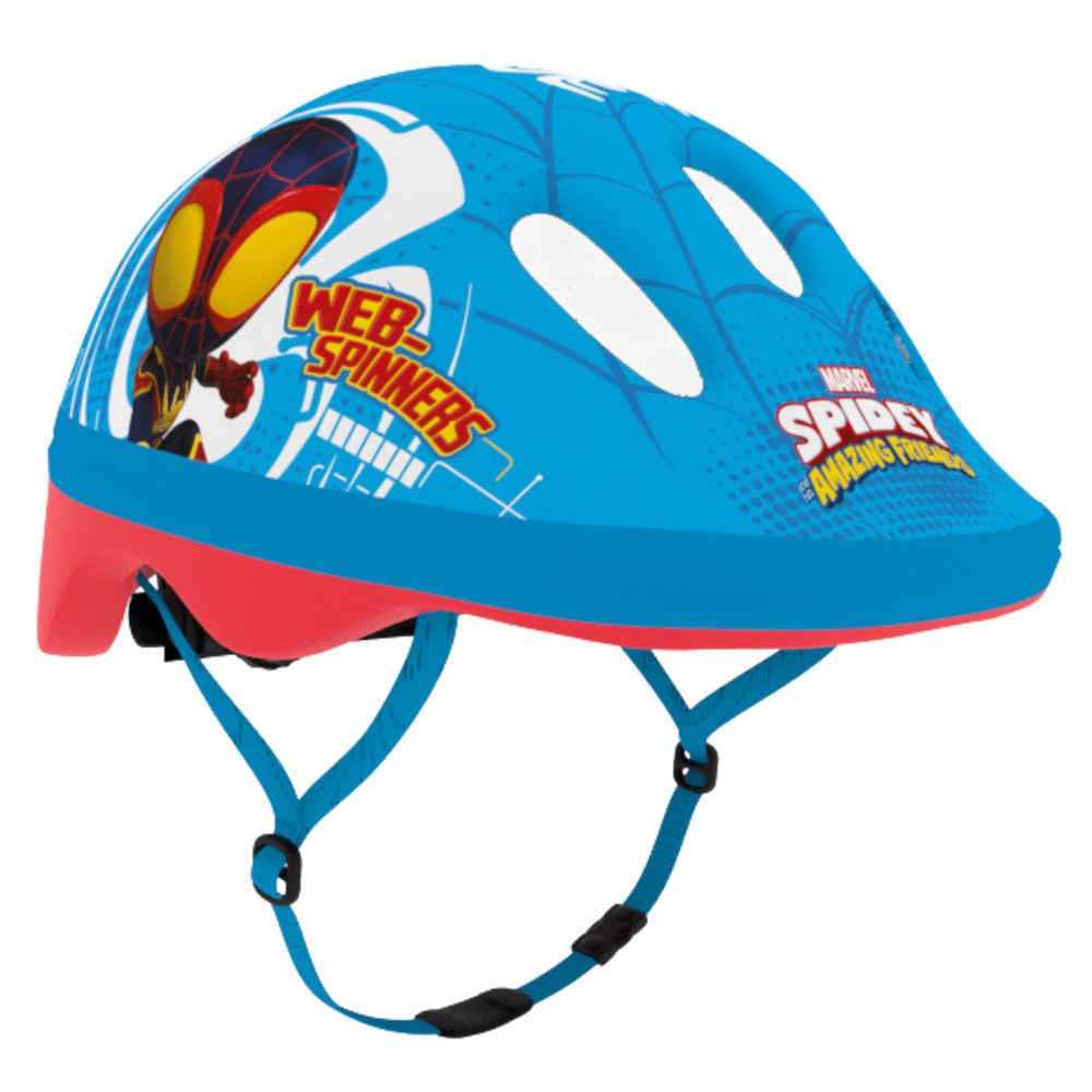 Seven Polska Kinderfahrradhelm "SPIDEY", XS: 44-48cm, ca. 1 - 2.5 Jahre, Spiderman-Junior