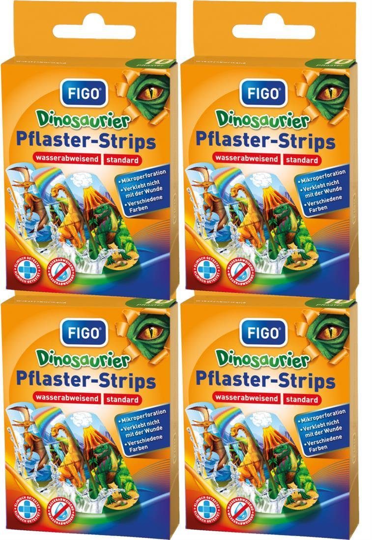 varivendo Wundpflaster varivendo Notizblock + 40 FIGO Kinderpflaster Dinosaurier (Set, 40 St., Kinderpflaster), Fingerpflaster Pflaster Wundverband Kinderwundverband