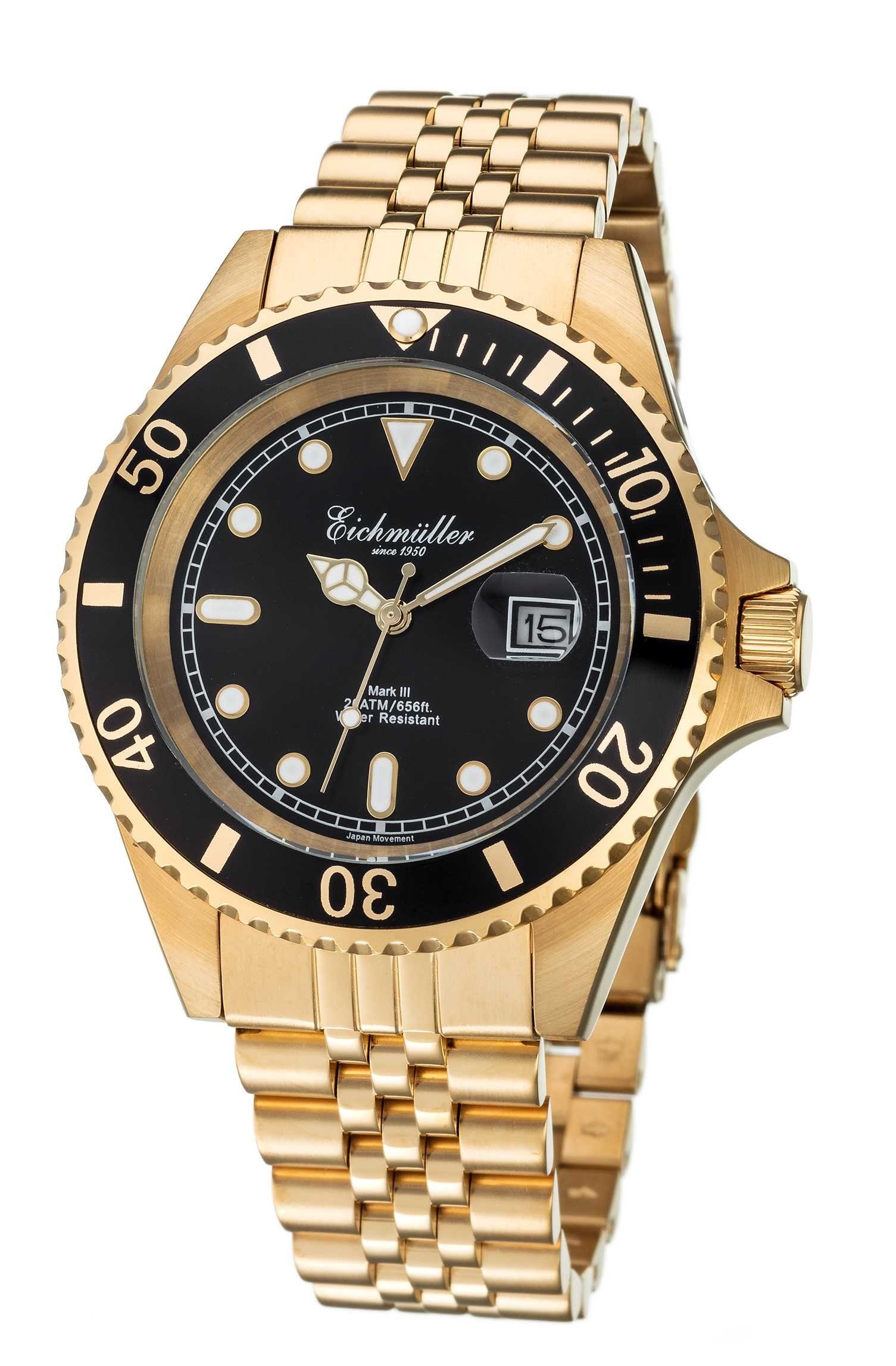 Eichmüller Taucheruhr 20 ATM, Edelstahlband, 43 günstig online kaufen