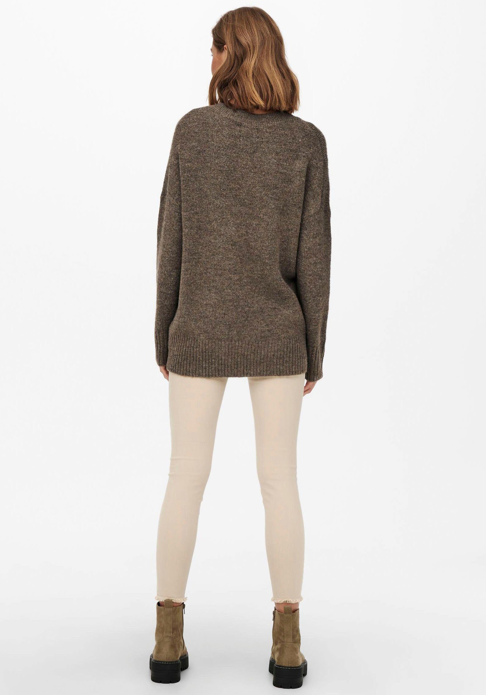 ONLY NOOS PULLOVER major ONLNANJING Strickpullover melange KNT brown L/S